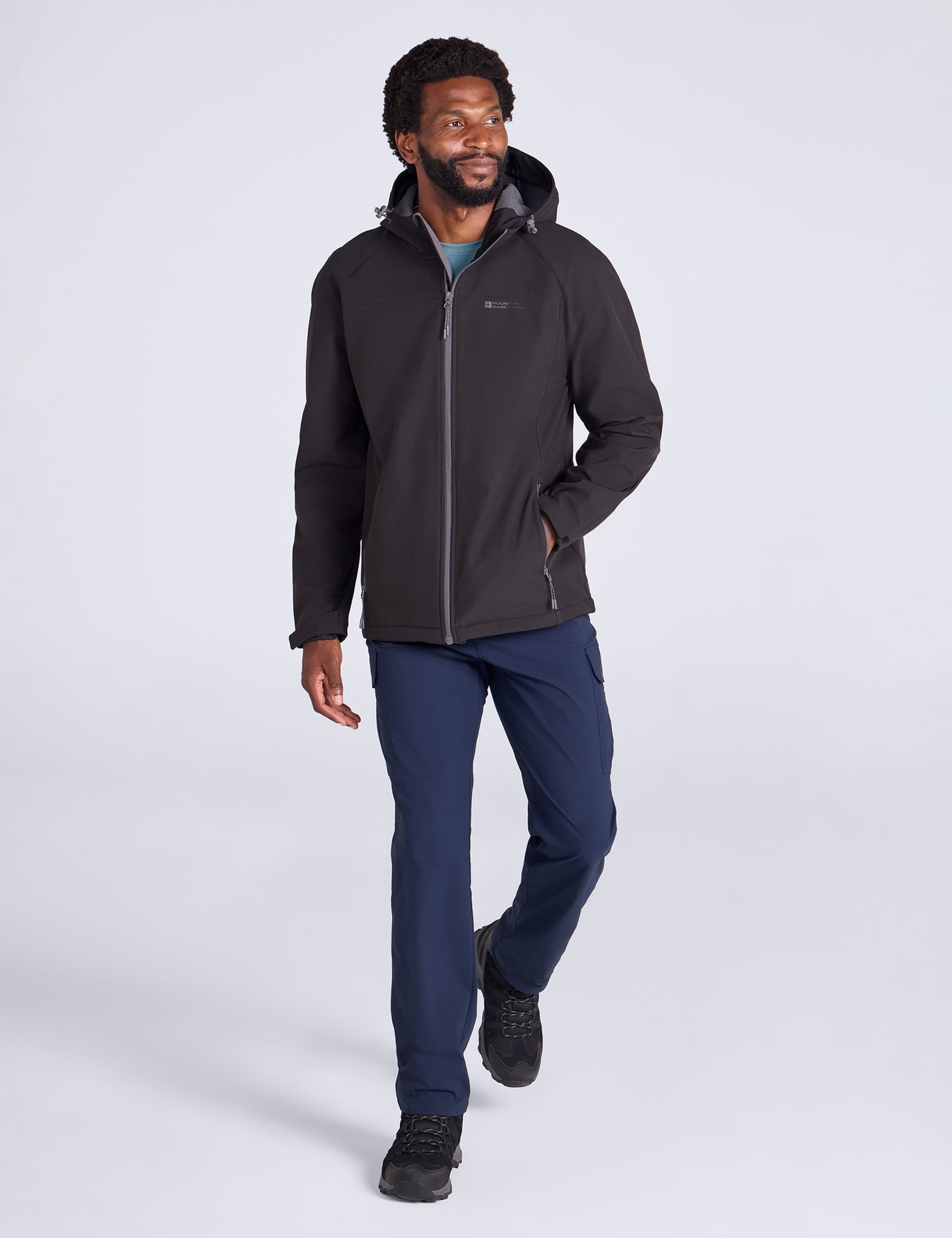 Water-Resistant Hooded Softshell Jacket 4 of 7
