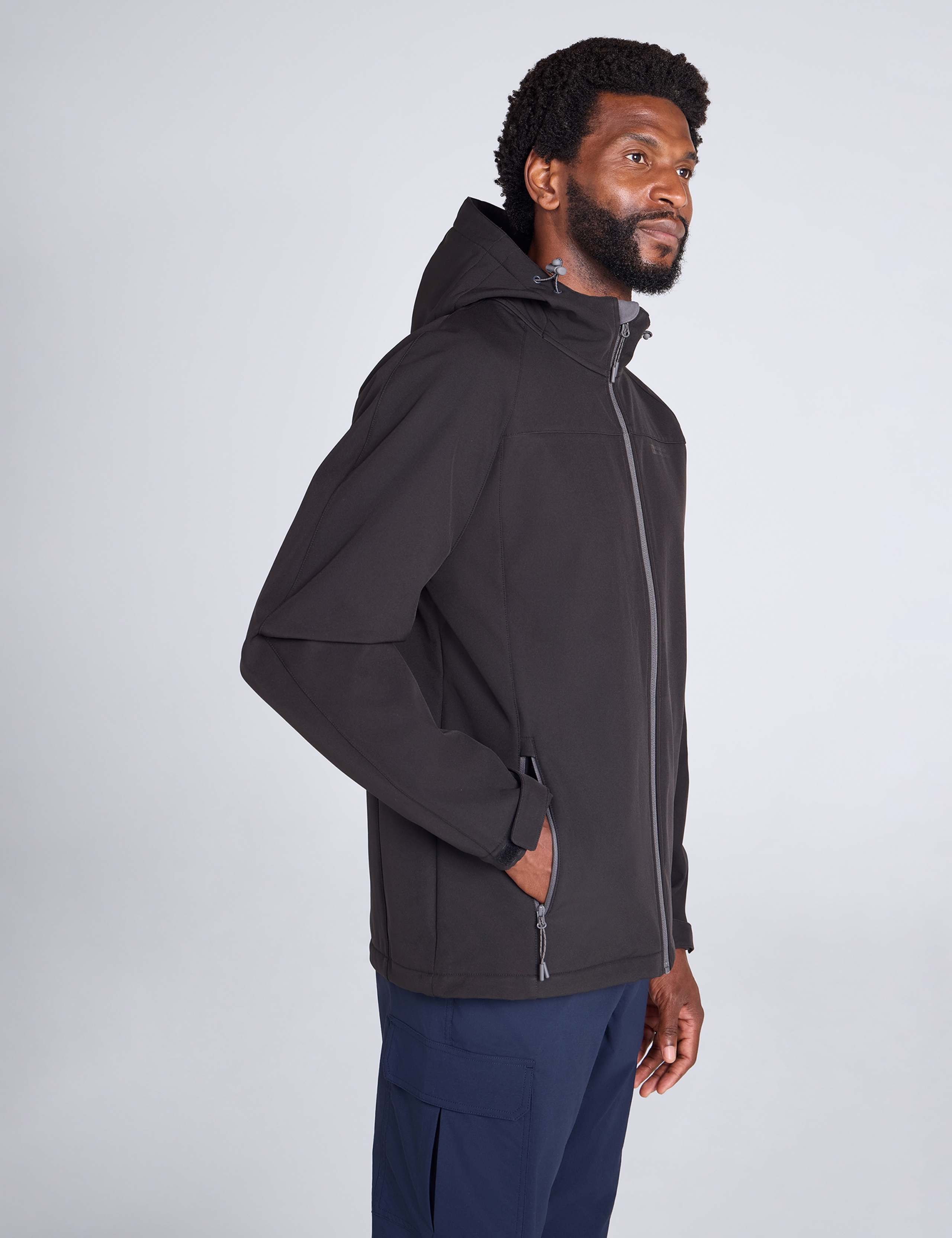 Water-Resistant Hooded Softshell Jacket 5 of 7