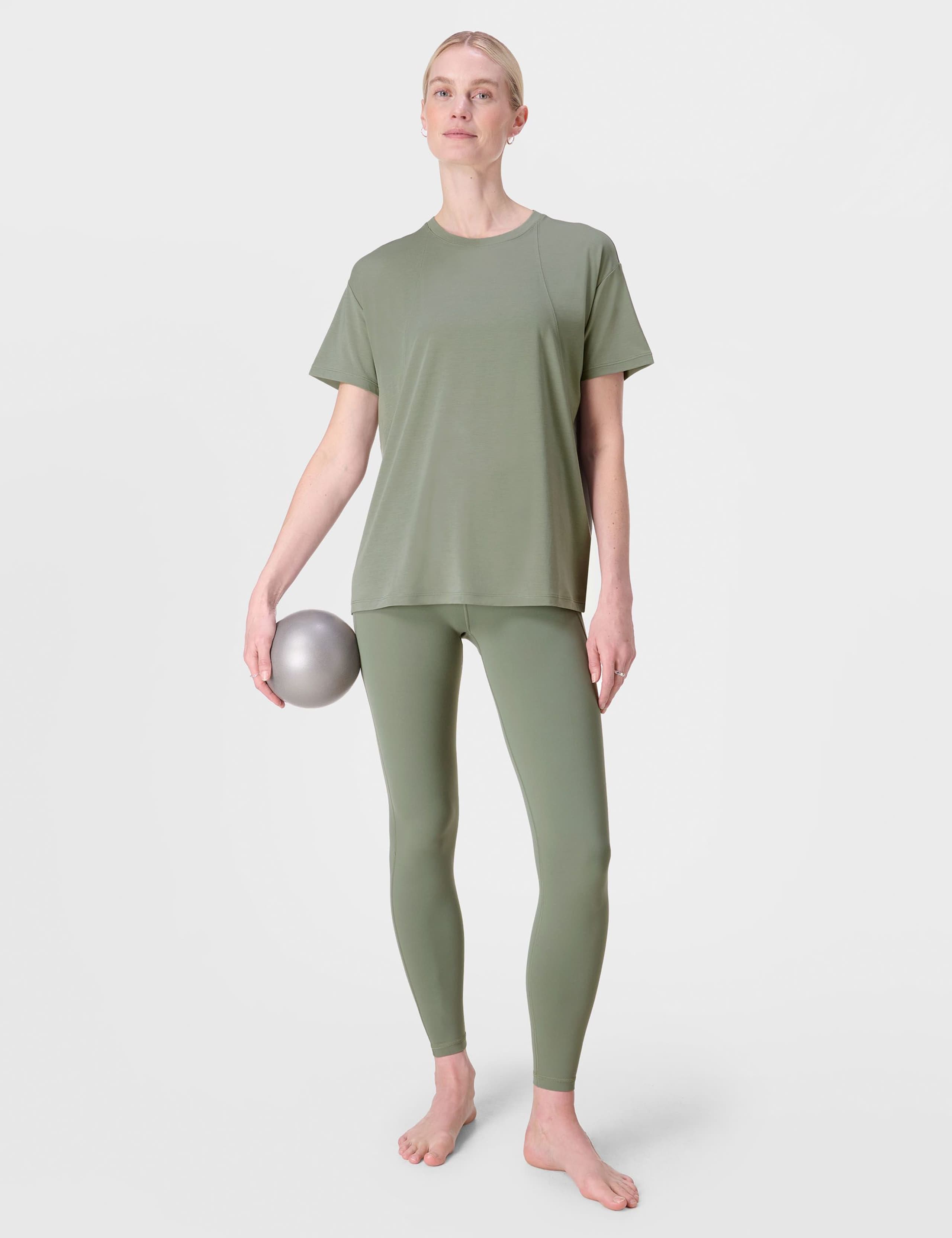 Soft Flow Studio Open Back Yoga T-Shirt 3 of 8