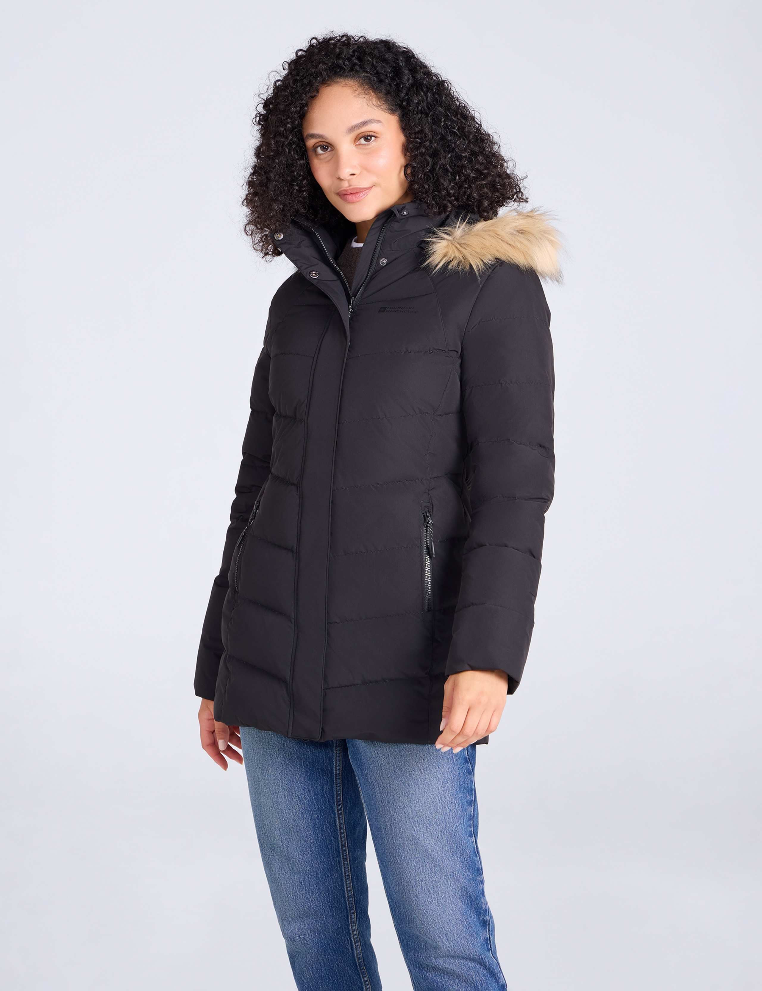 Isla II Down Faux Fur Trim Longline Jacket 4 of 8