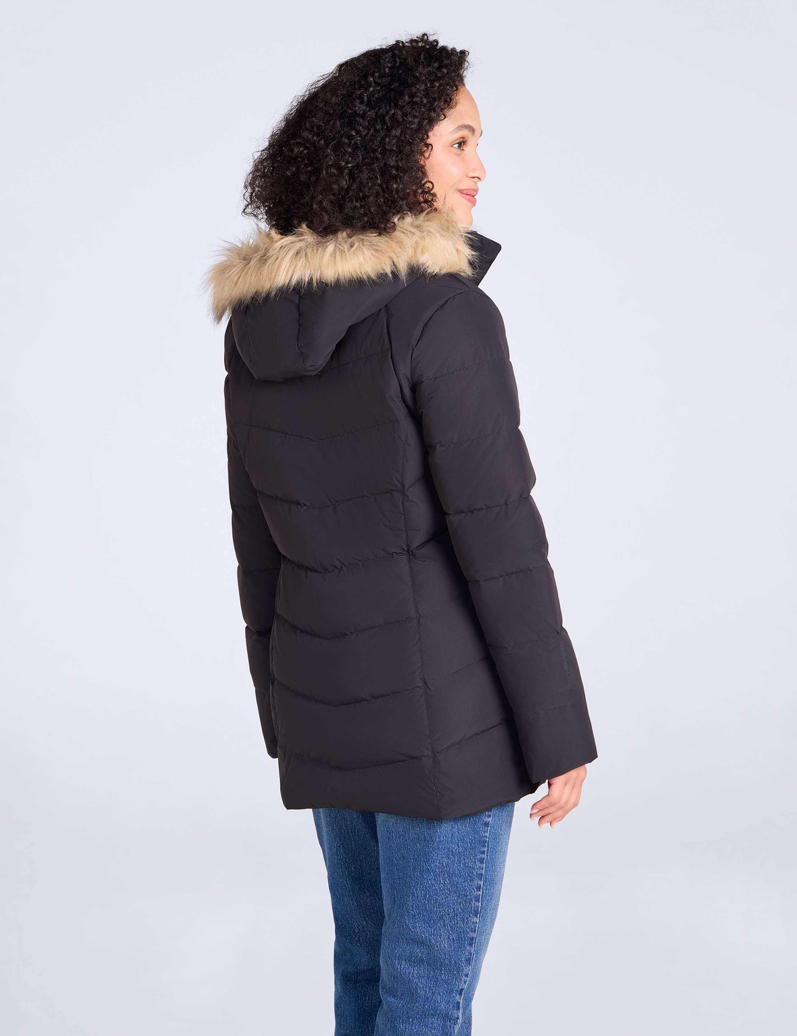 Isla II Down Faux Fur Trim Longline Jacket 7 of 8