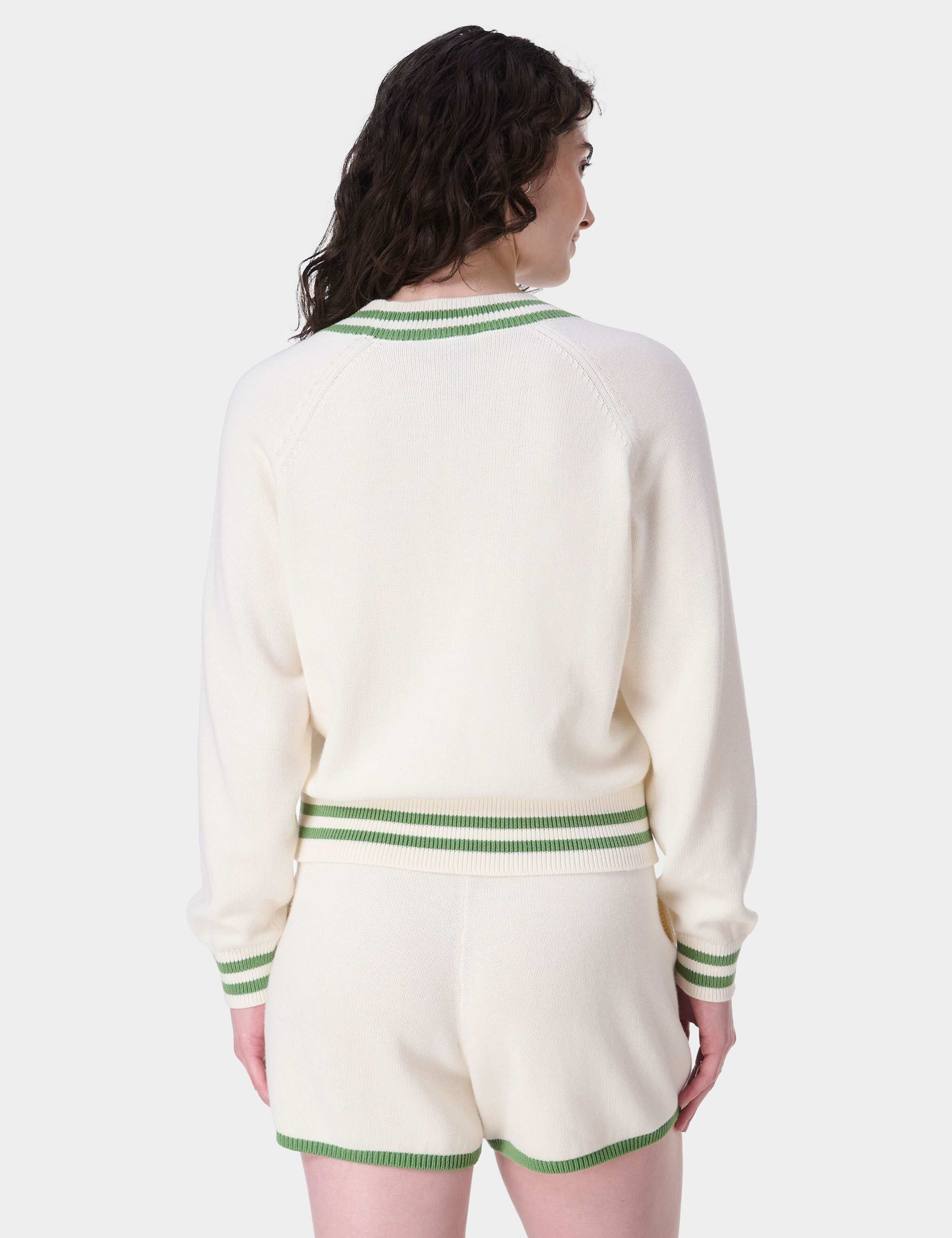 Off Court Cotton Rich V-Neck Jumper 5 of 8