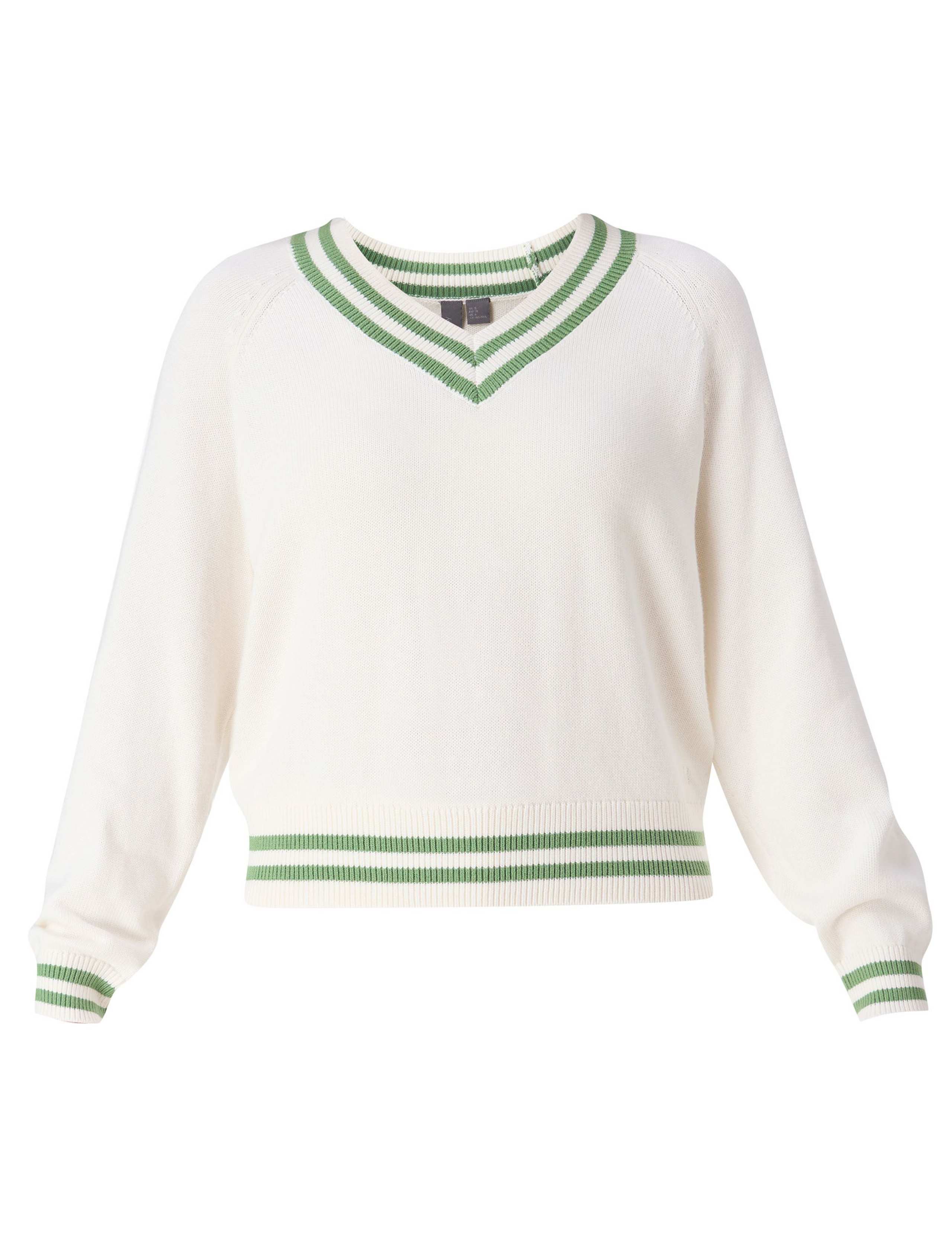 Off Court Cotton Rich V-Neck Jumper 2 of 8