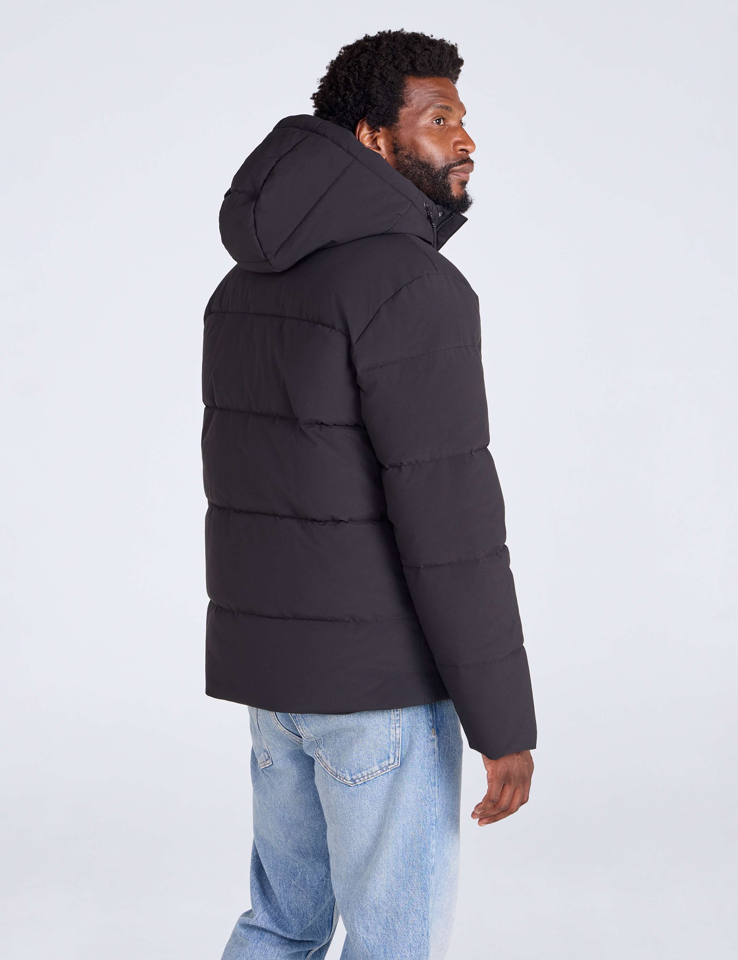 Borg Lined Padded Hooded Jacket 3 of 7