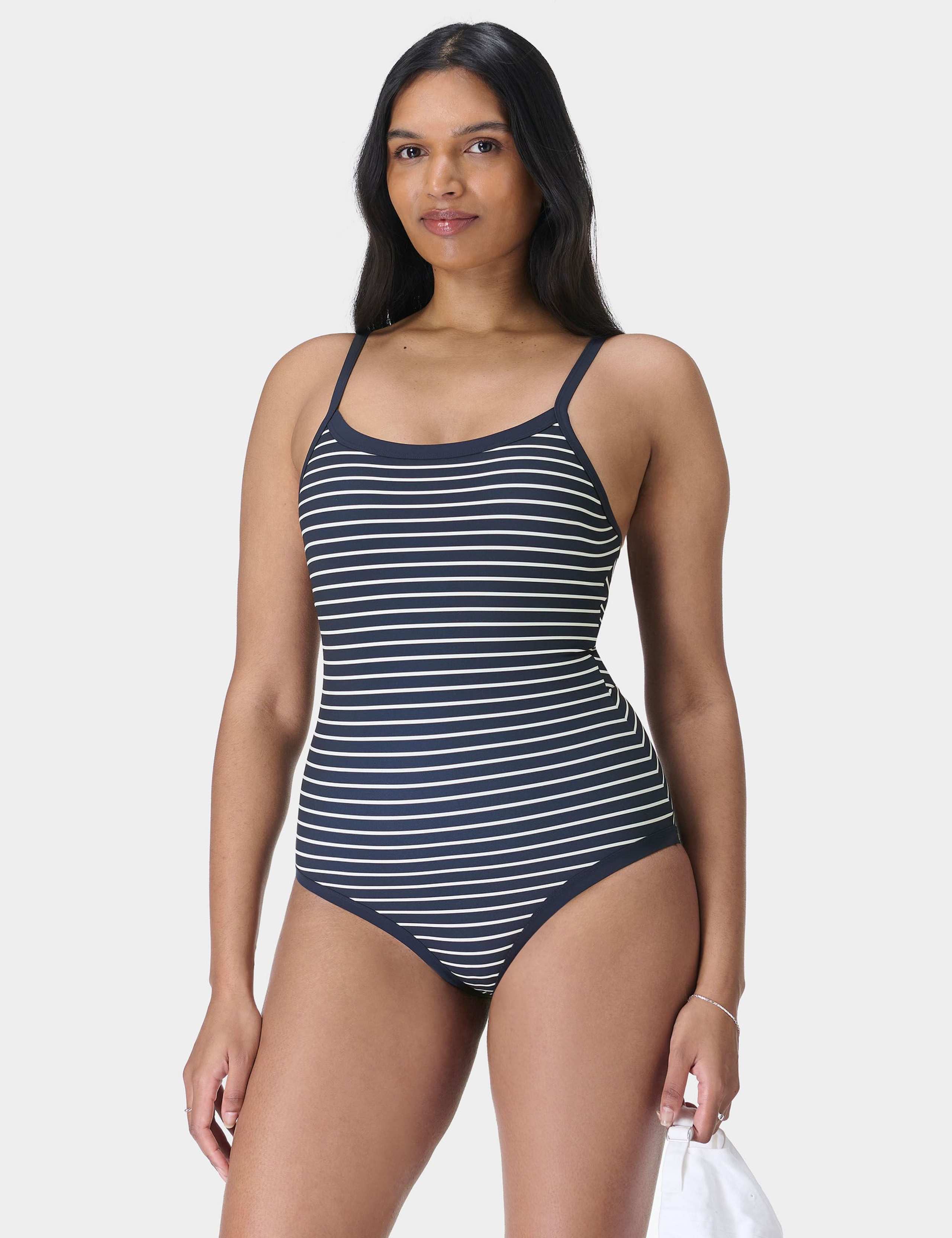 Riviera Striped Scoop Neck Swimsuit 3 of 7