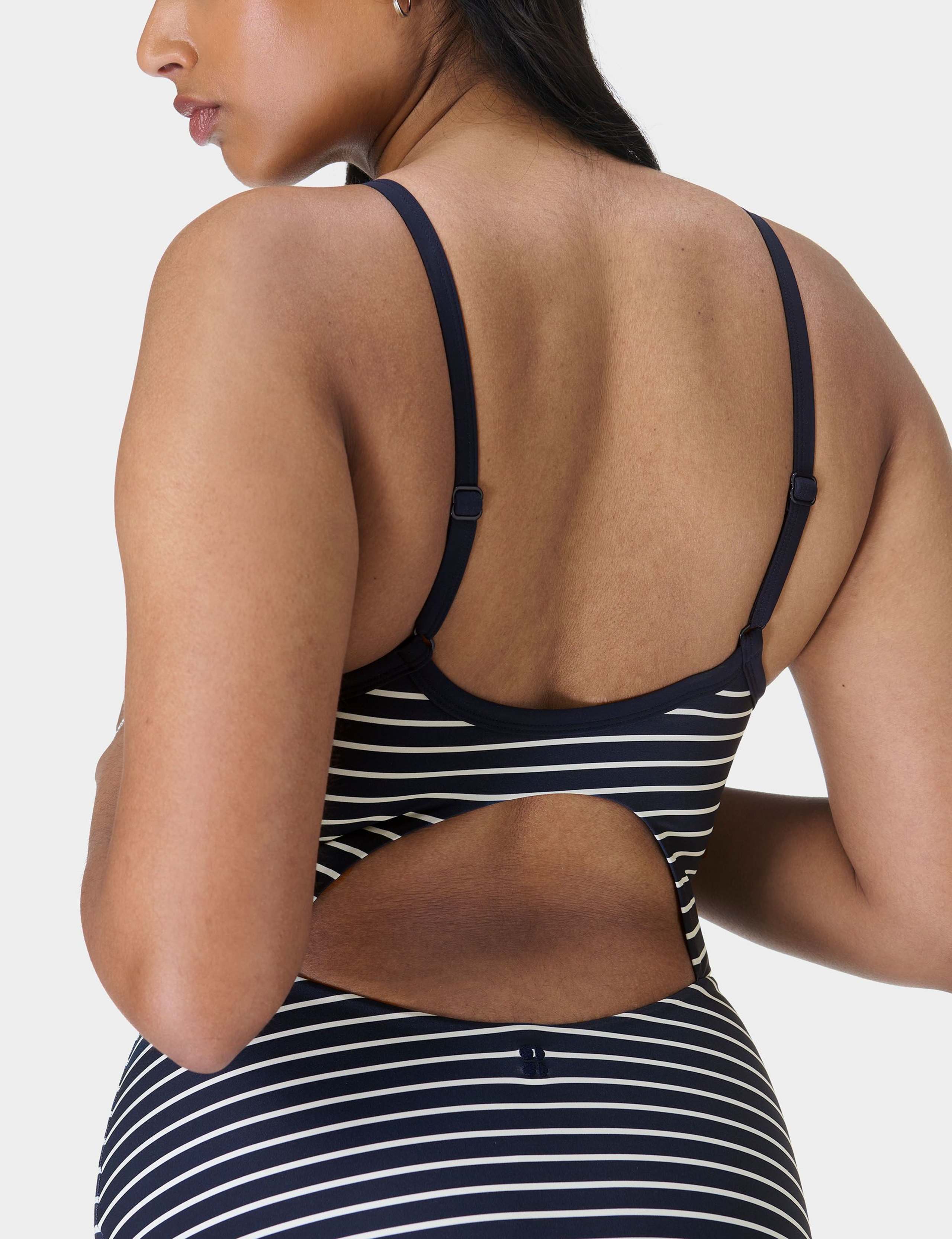 Riviera Striped Scoop Neck Swimsuit 5 of 7