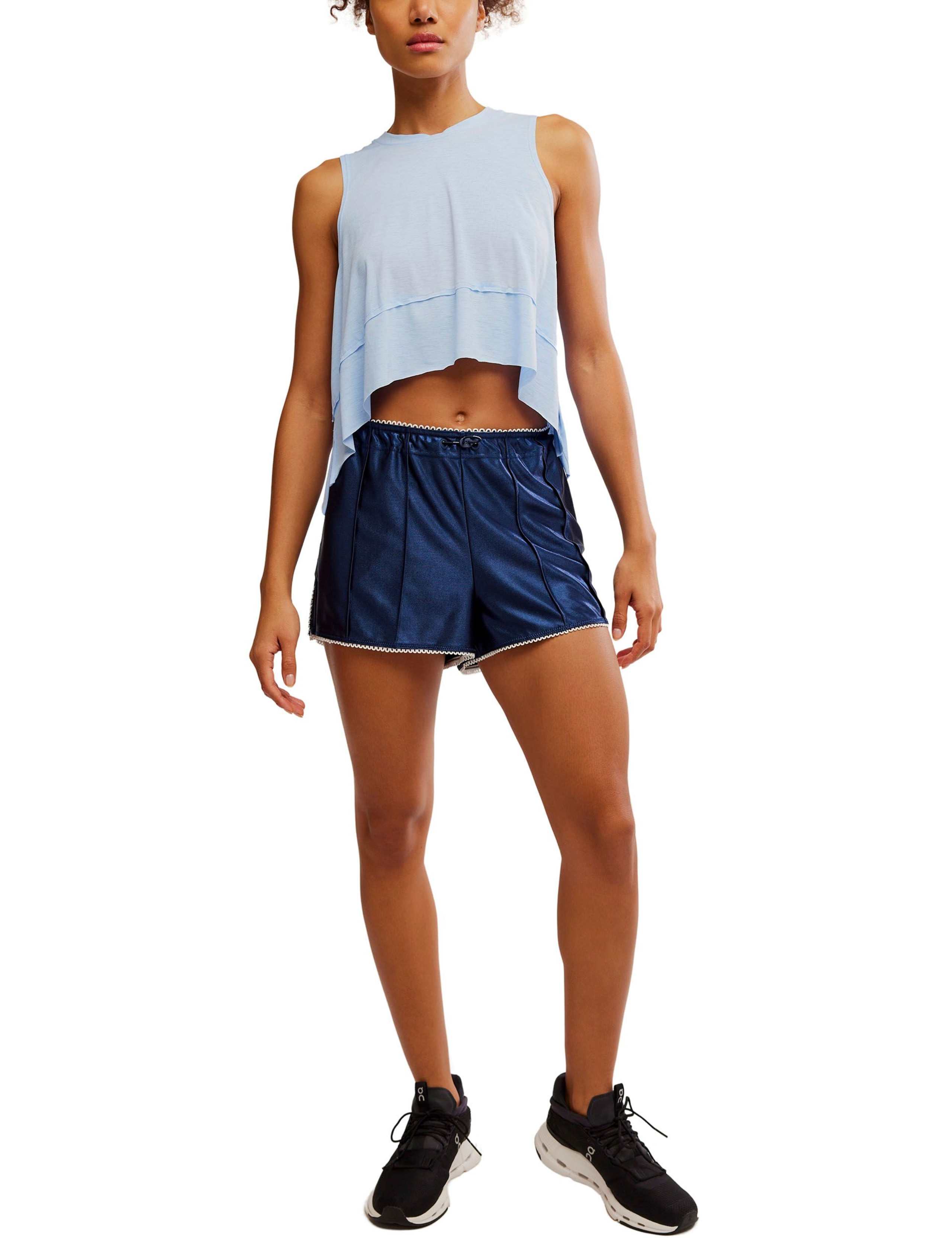Tempo Crew Neck Relaxed Crop Vest Top 2 of 6