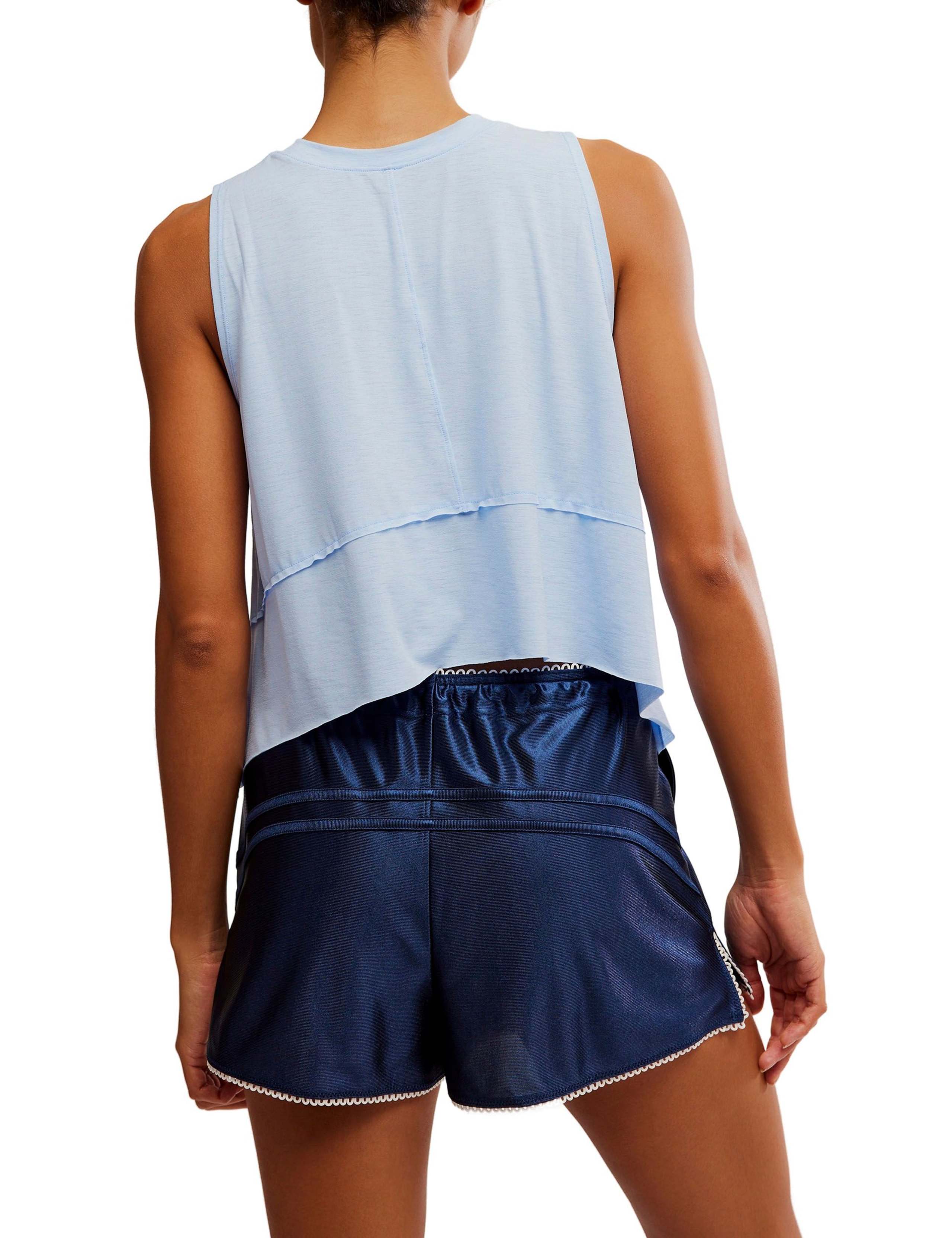 Tempo Crew Neck Relaxed Crop Vest Top 3 of 6