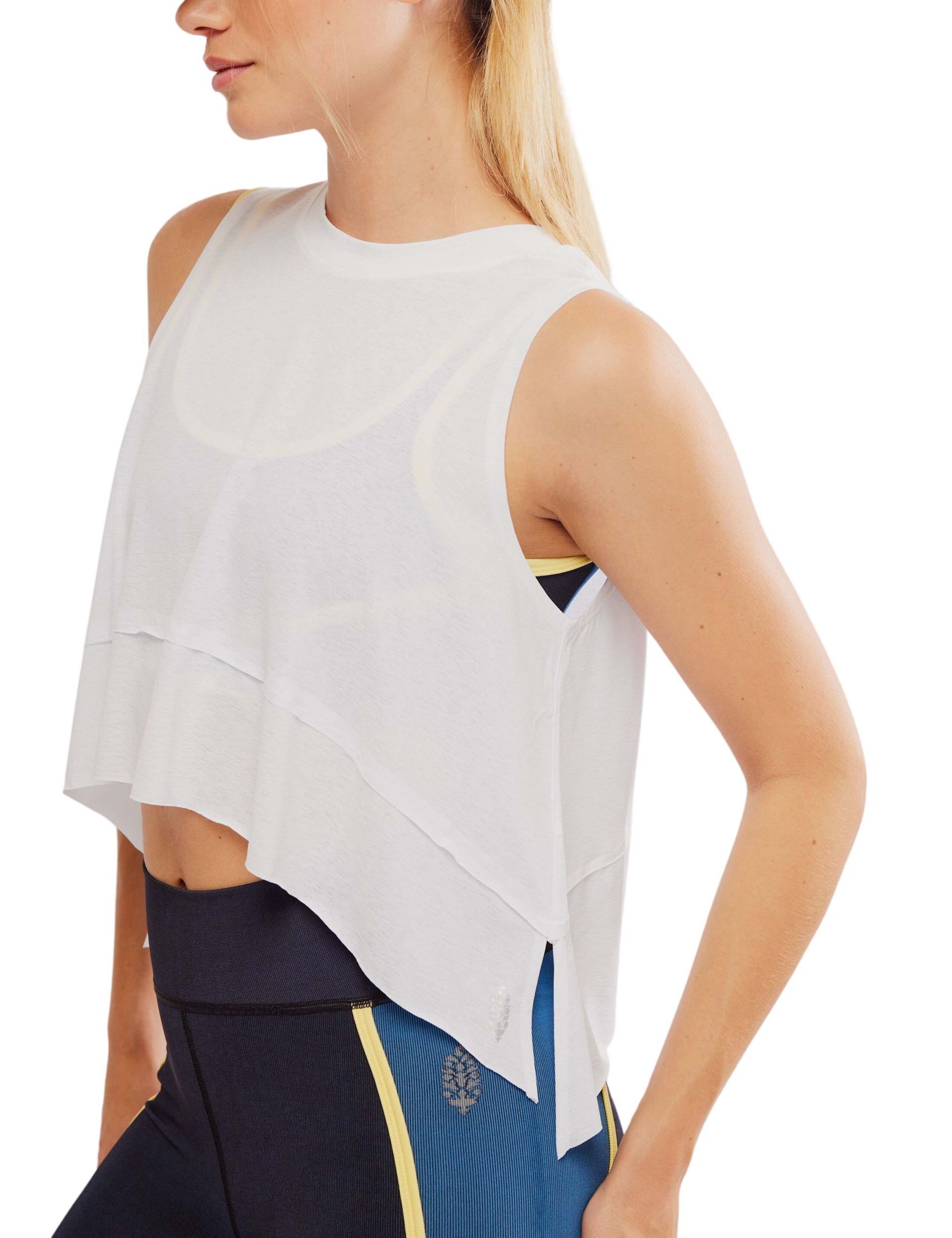 Tempo Crew Neck Relaxed Crop Vest Top 4 of 4