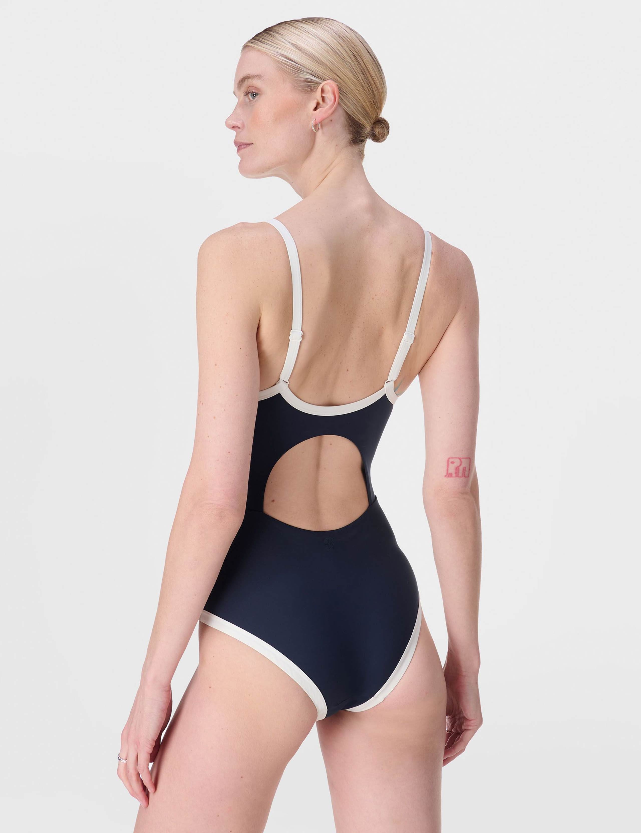 Riviera Contrast Trim Scoop Neck Swimsuit 4 of 8
