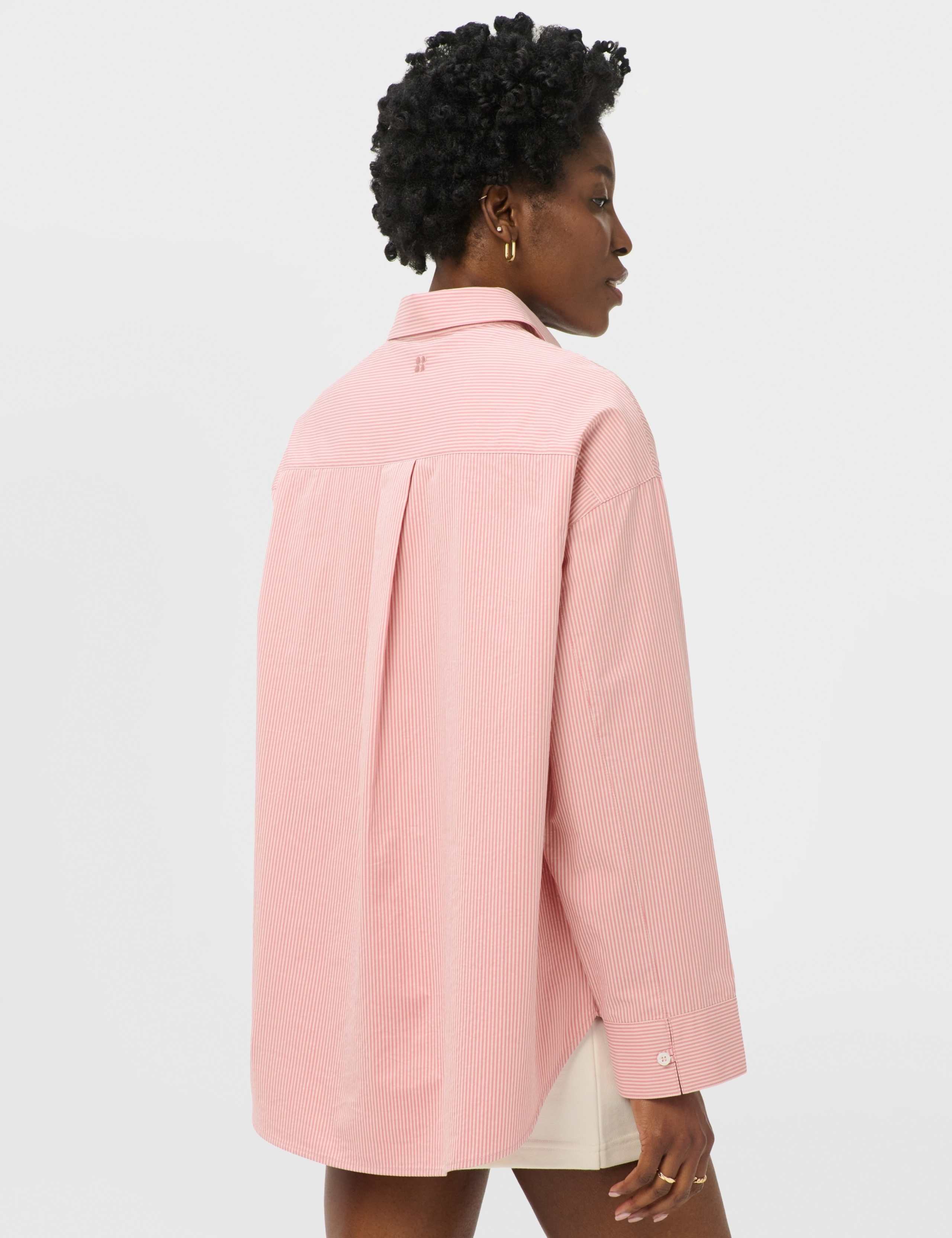 Pure Cotton Striped Oversized Shirt 3 of 7