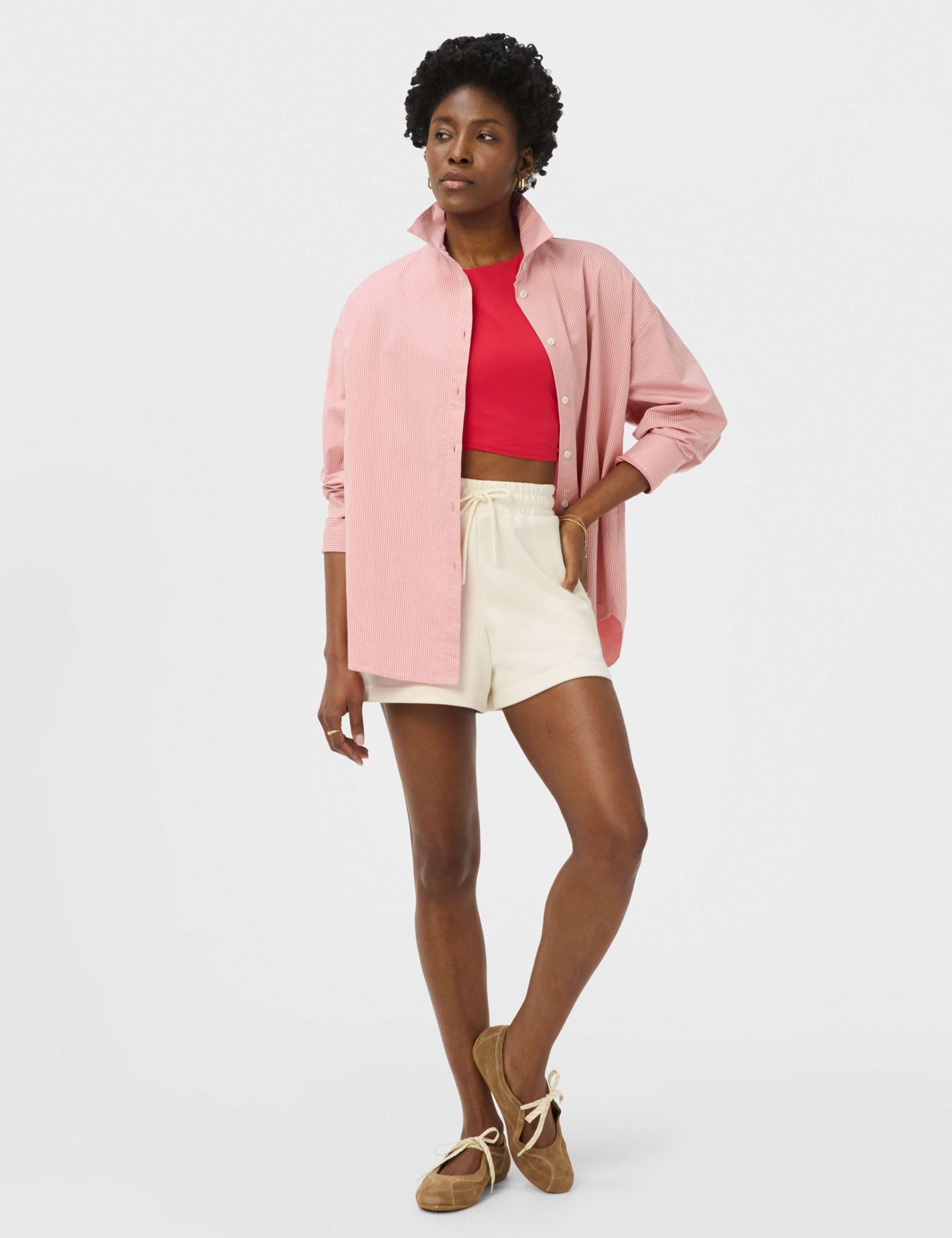 Pure Cotton Striped Oversized Shirt 4 of 7