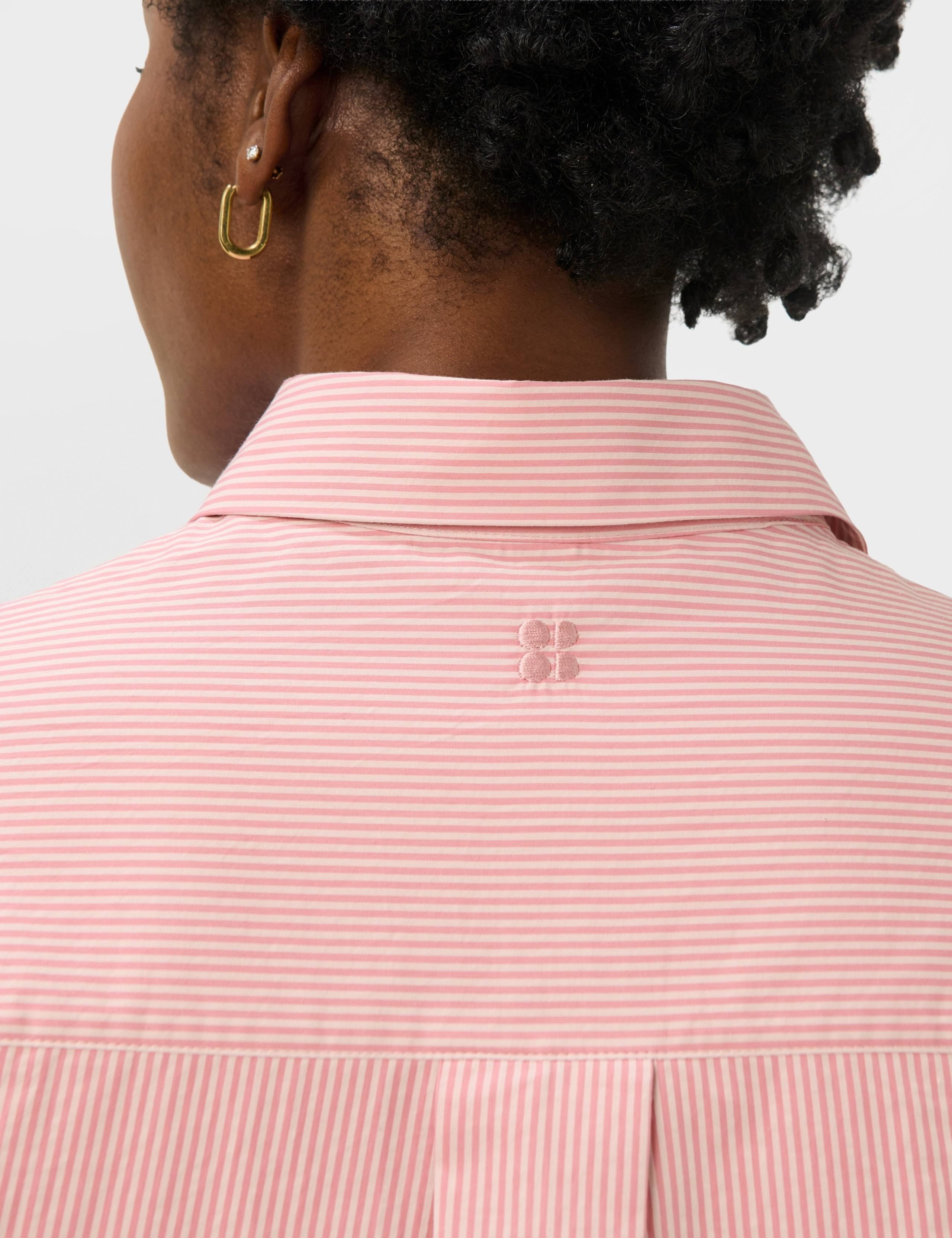 Pure Cotton Striped Oversized Shirt 6 of 7