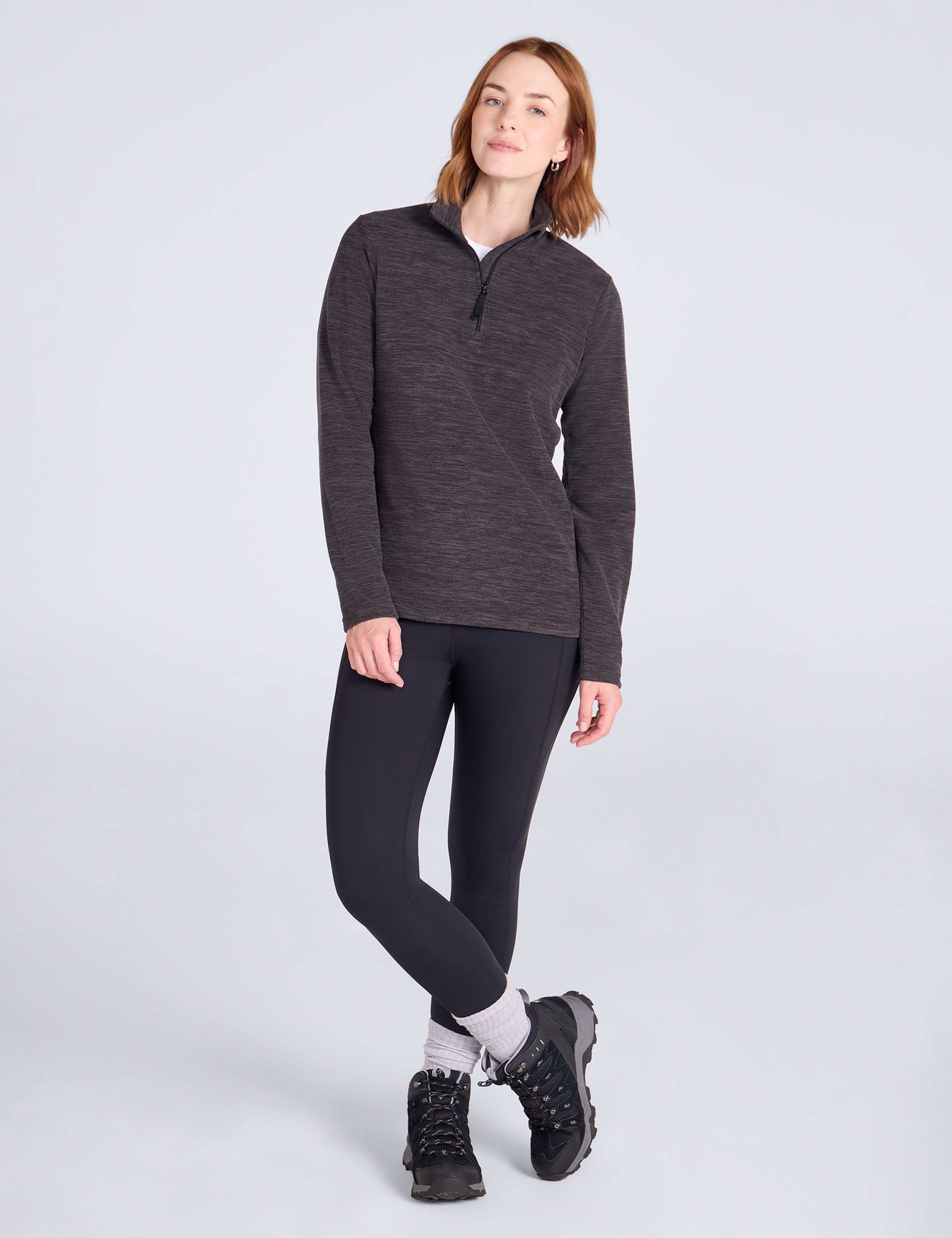 Snowdon Mélange Half Zip Fleece Sweatshirt 3 of 7