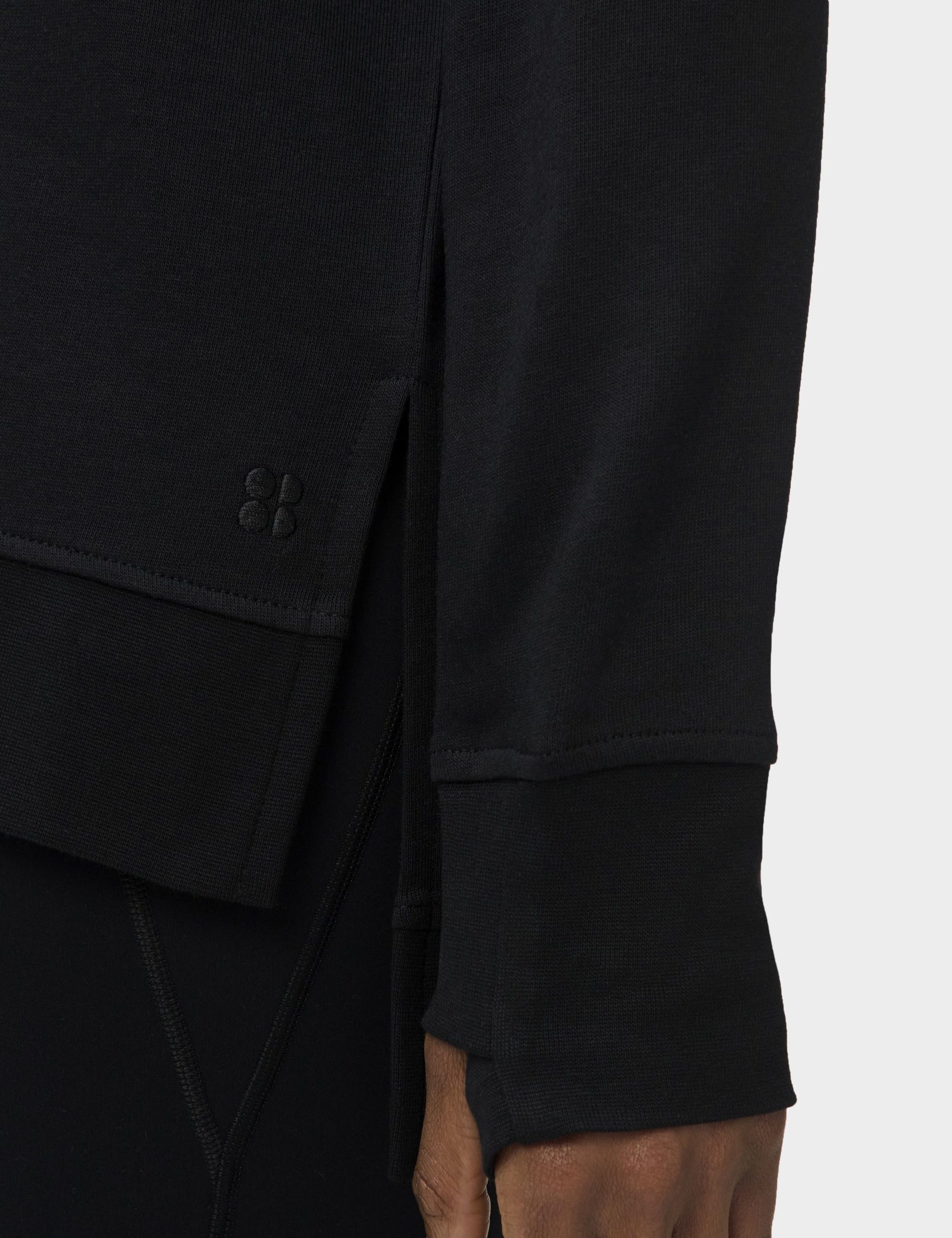 Modal Blend Tie Back Relaxed Sweatshirt 6 of 7