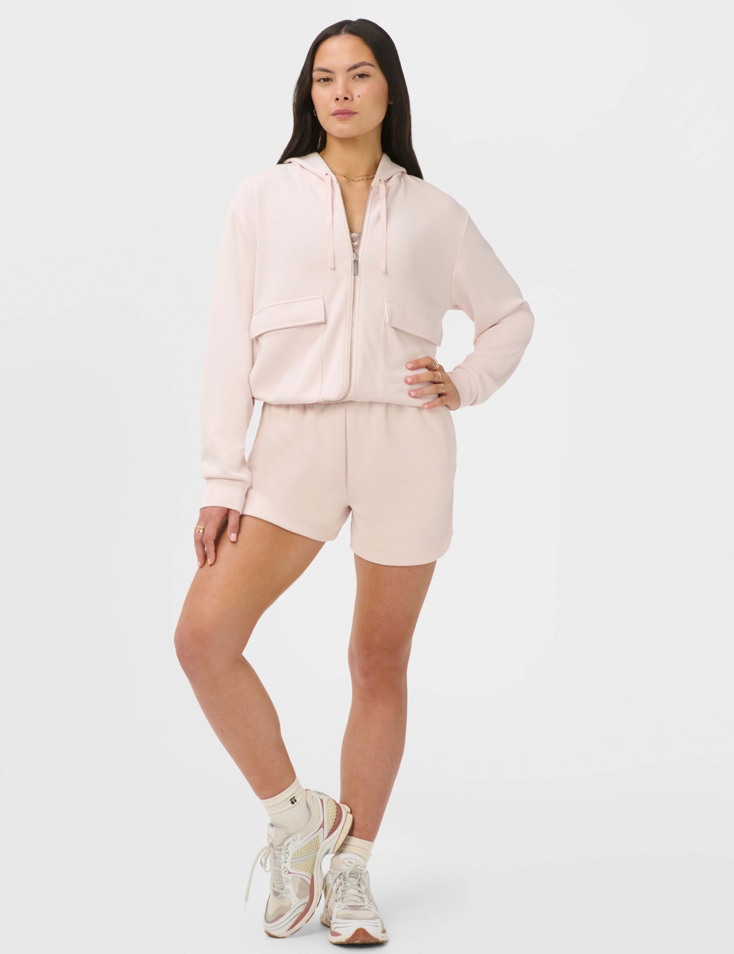 Sand Wash Modal Blend Cropped Hoodie 4 of 7