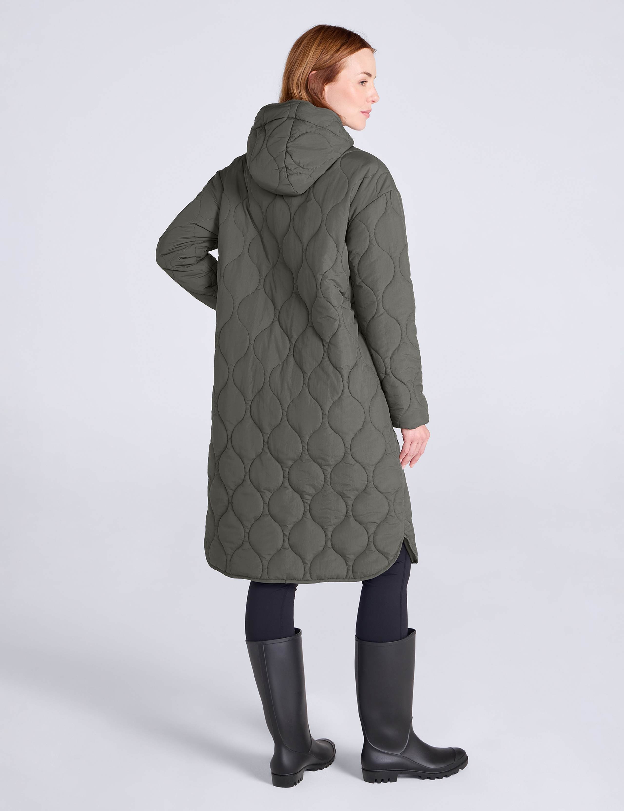 Padded Hooded Longline Jacket 3 of 7