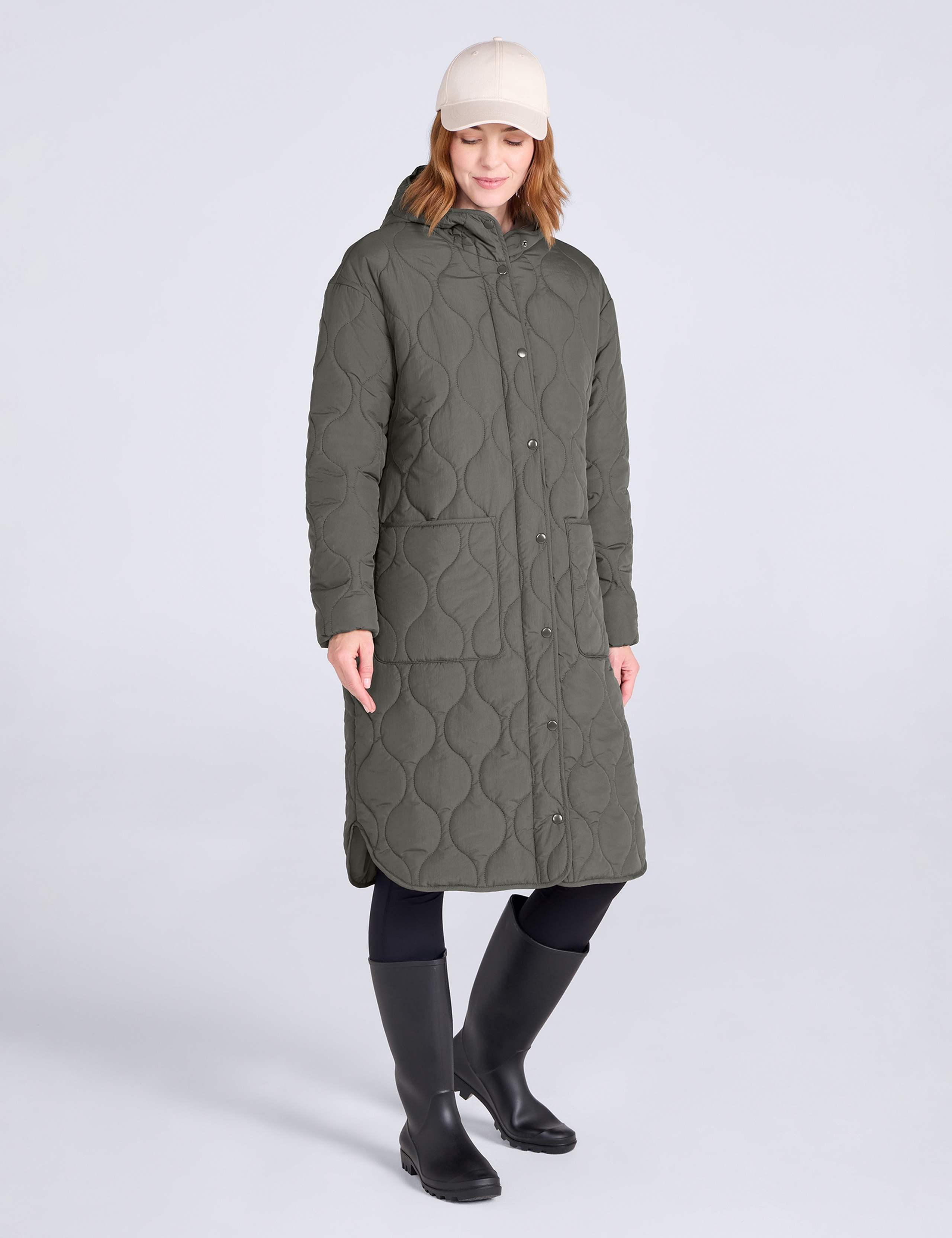 Padded Hooded Longline Jacket 4 of 7