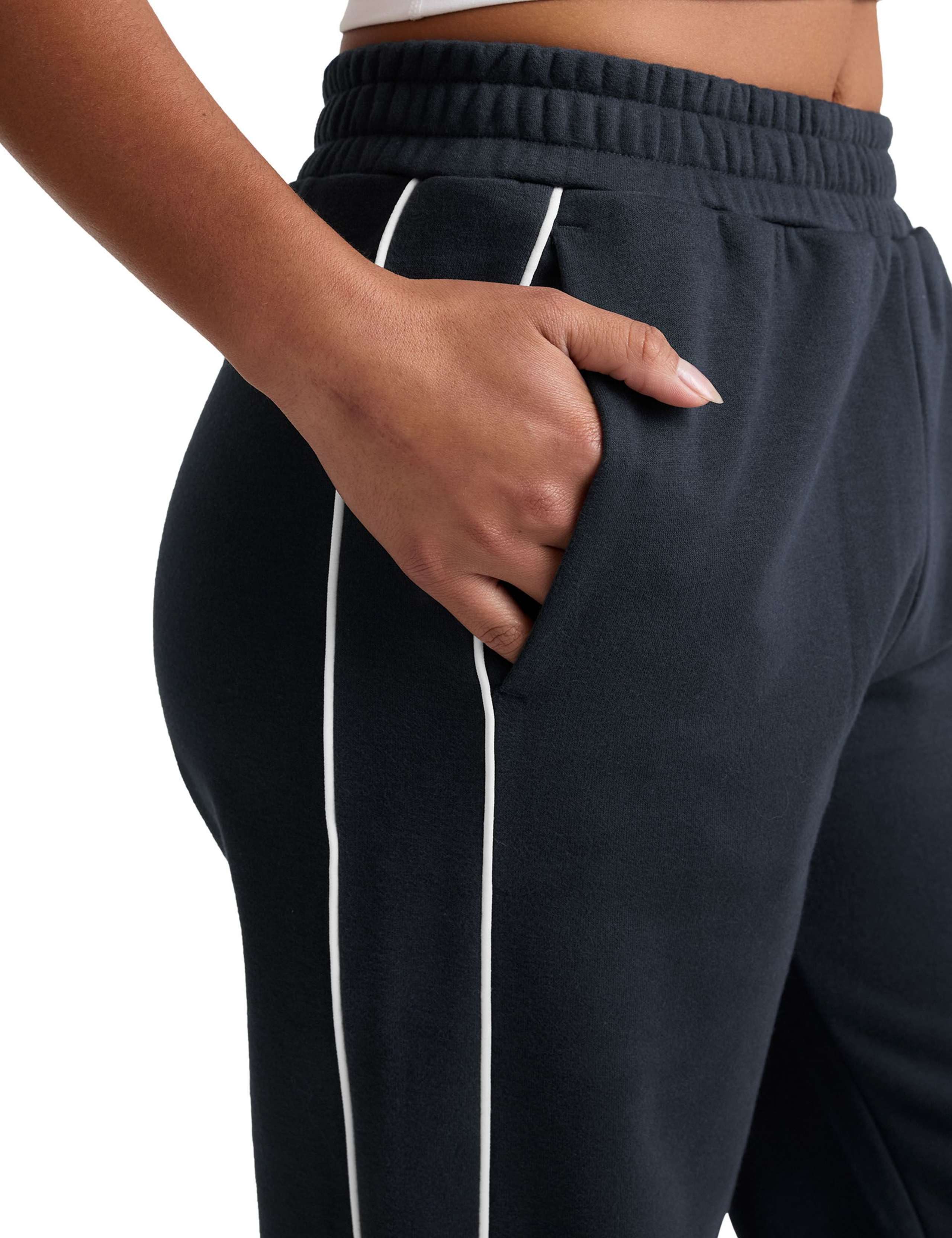 LuxeFleece Piper Cotton Rich Wide Leg Joggers 2 of 4
