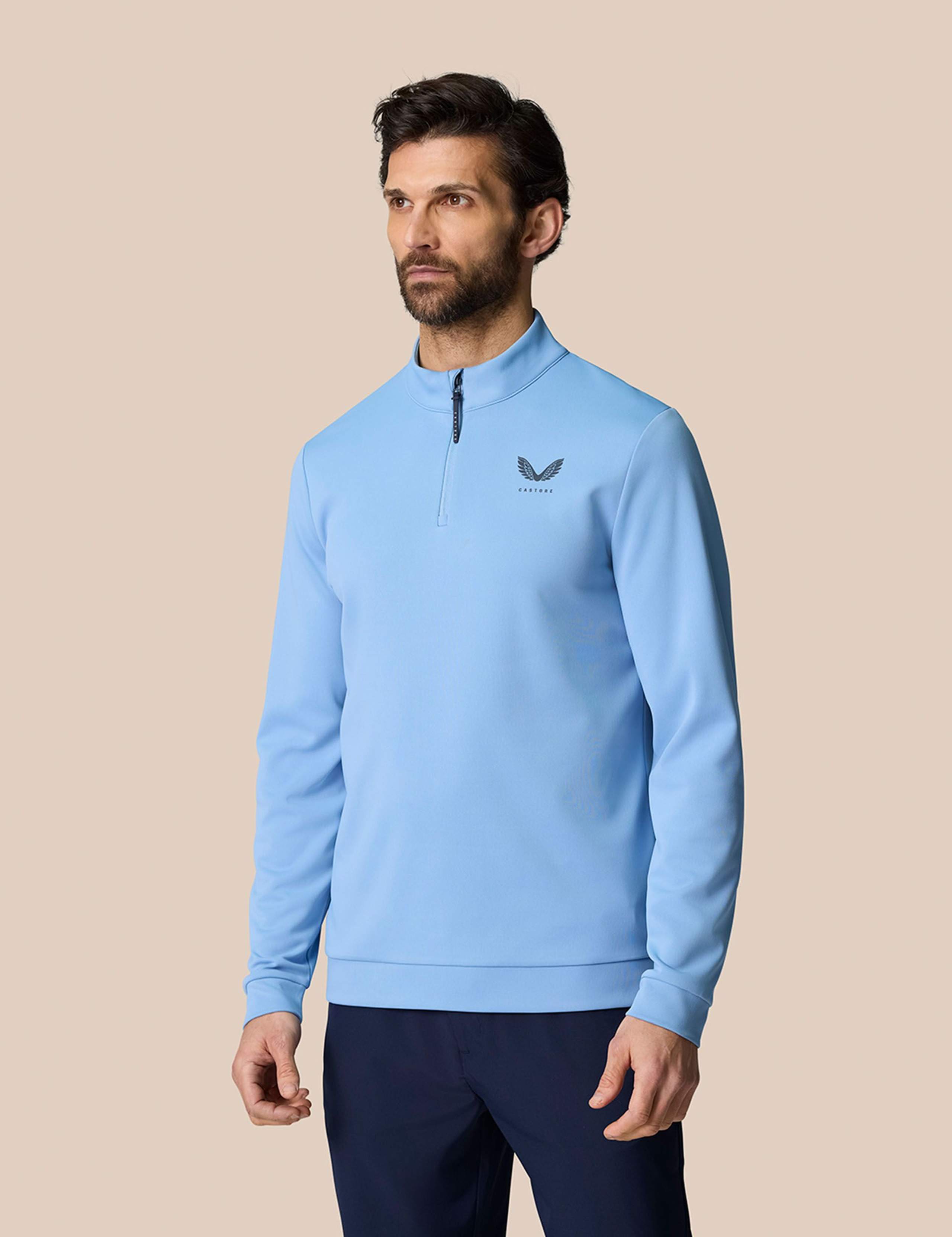 Club Classic Funnel Neck Half Zip Sweatshirt 1 of 6