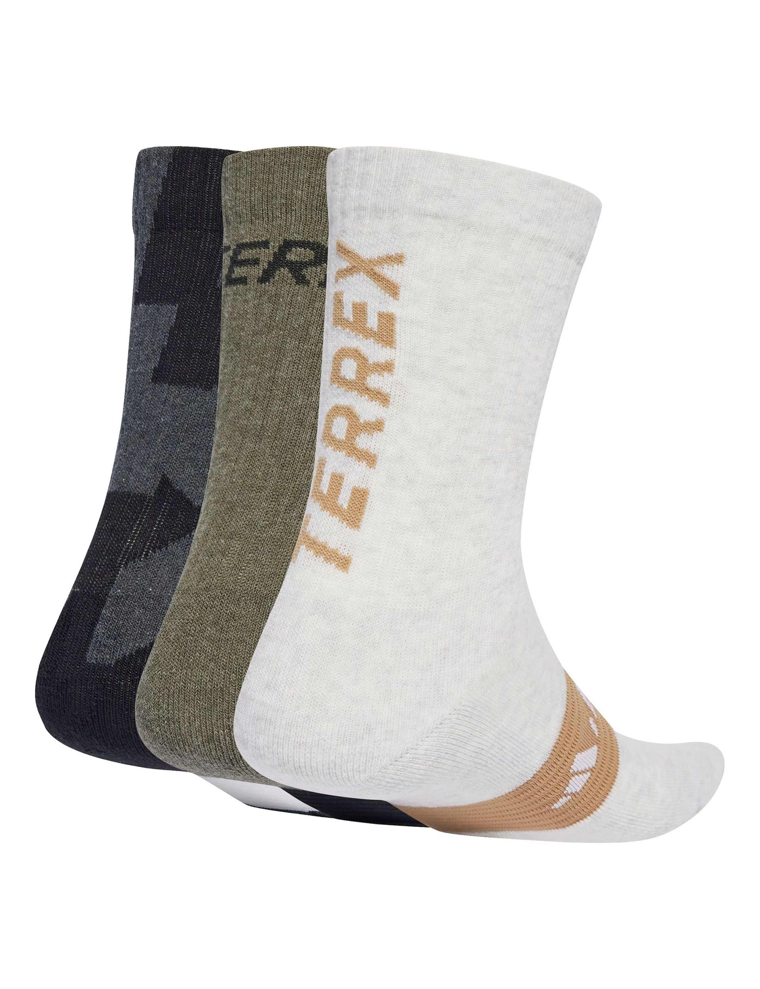 3pk Terrex Cotton Rich Sports Socks 2 of 4