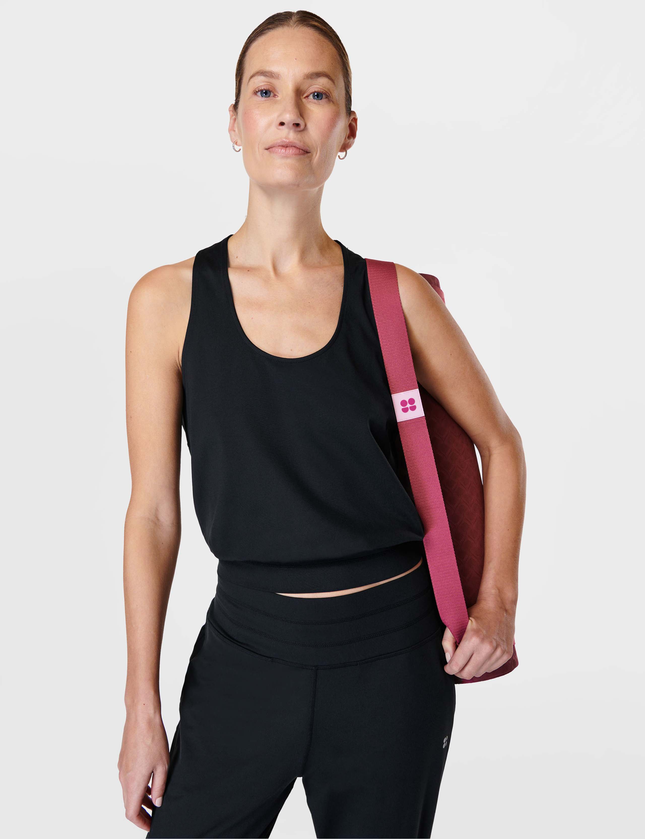 Gaia Scoop Neck Relaxed Yoga Vest Top 6 of 6