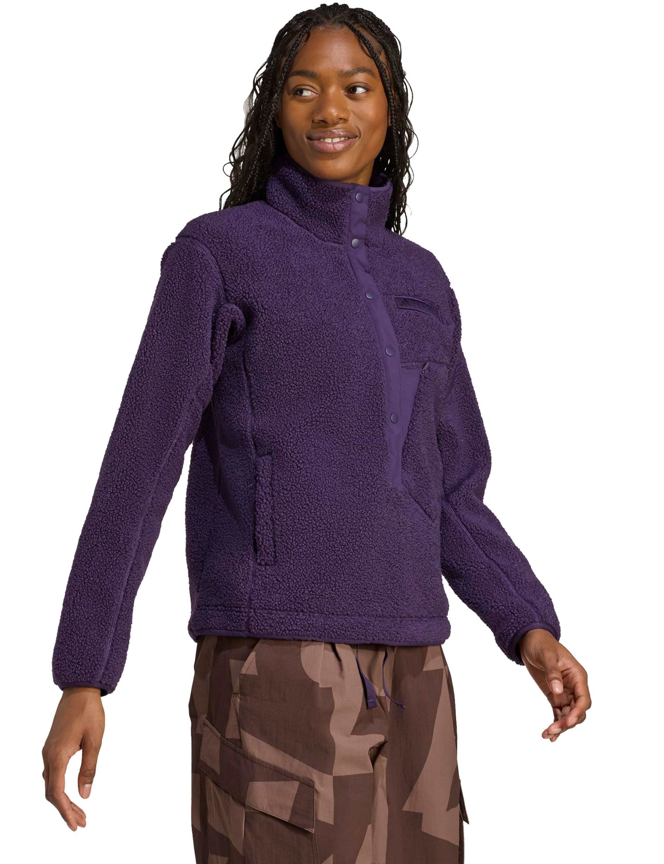High Pile Half Placket Funnel Neck Fleece 3 of 7