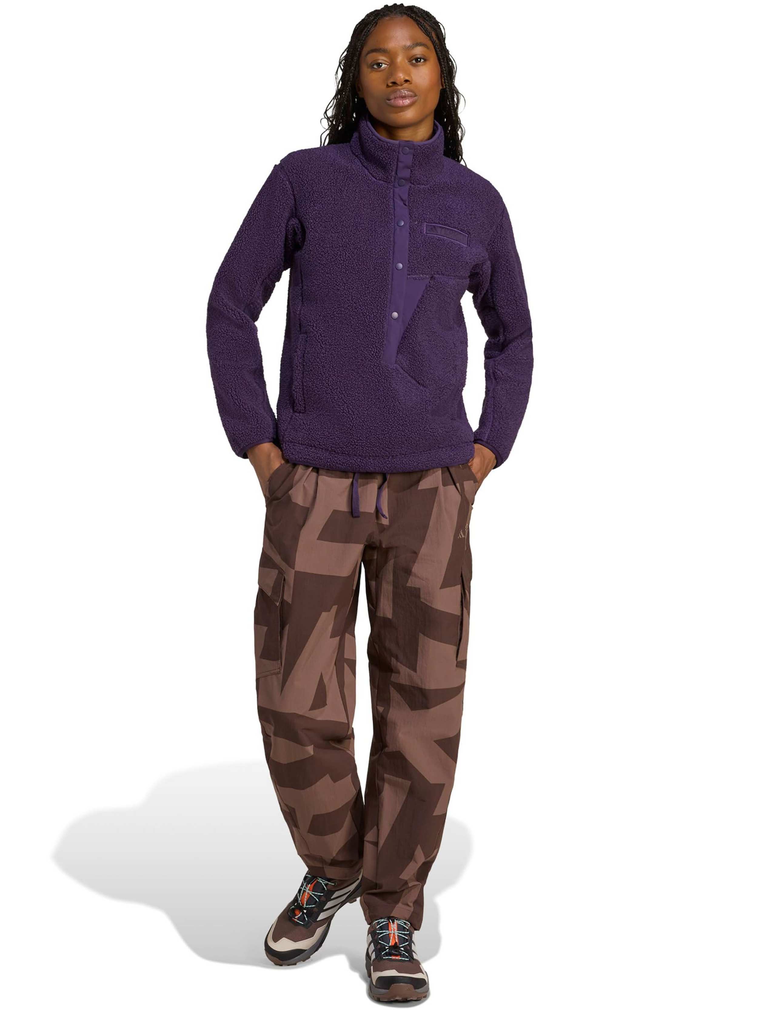 High Pile Half Placket Funnel Neck Fleece 5 of 7