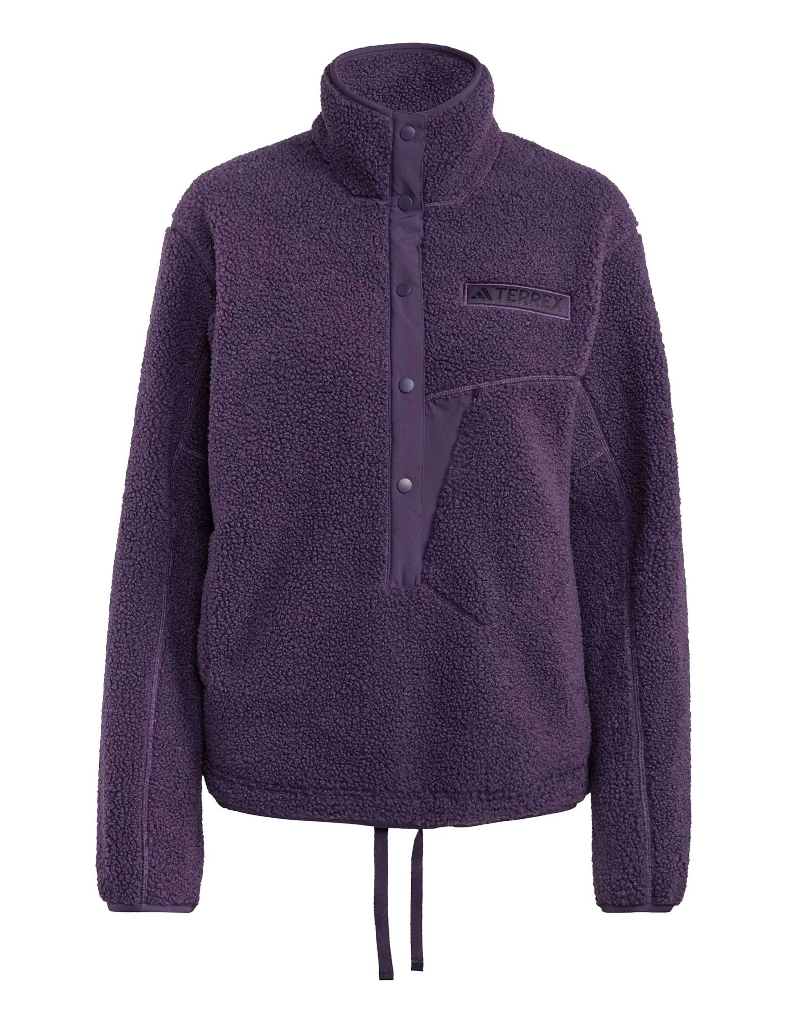 High Pile Half Placket Funnel Neck Fleece 2 of 7