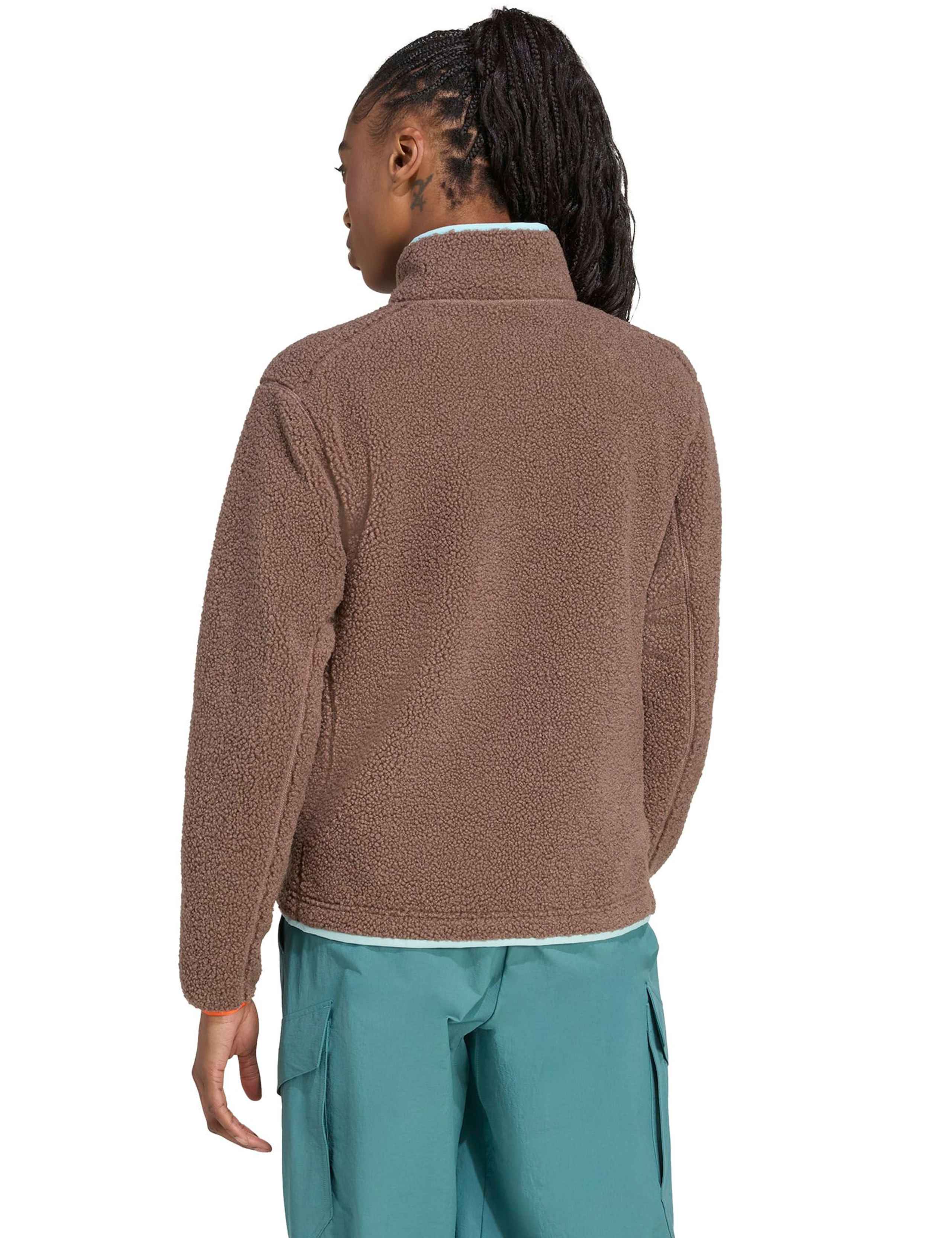 High Pile Half Placket Funnel Neck Fleece 4 of 7