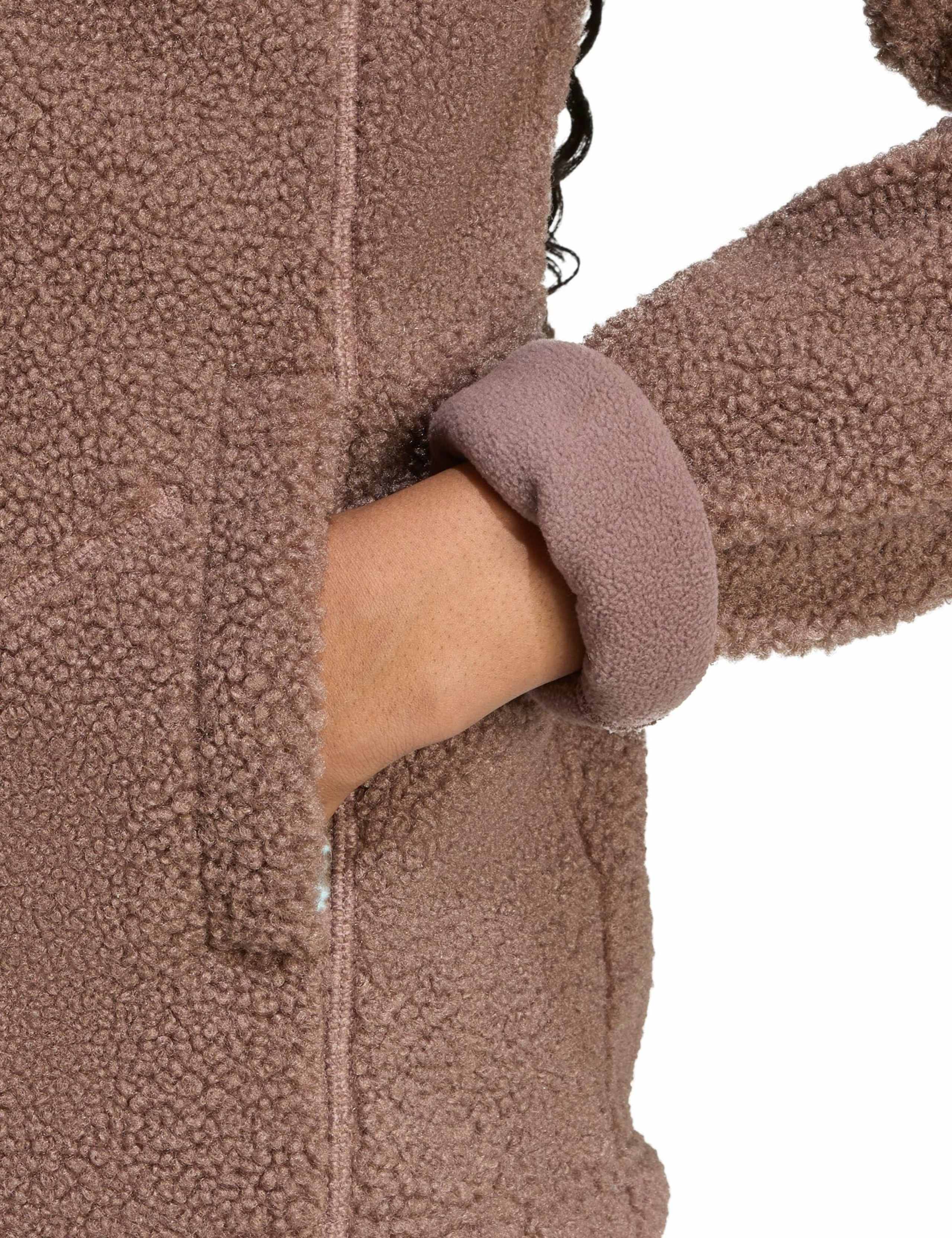 High Pile Half Placket Funnel Neck Fleece 7 of 7