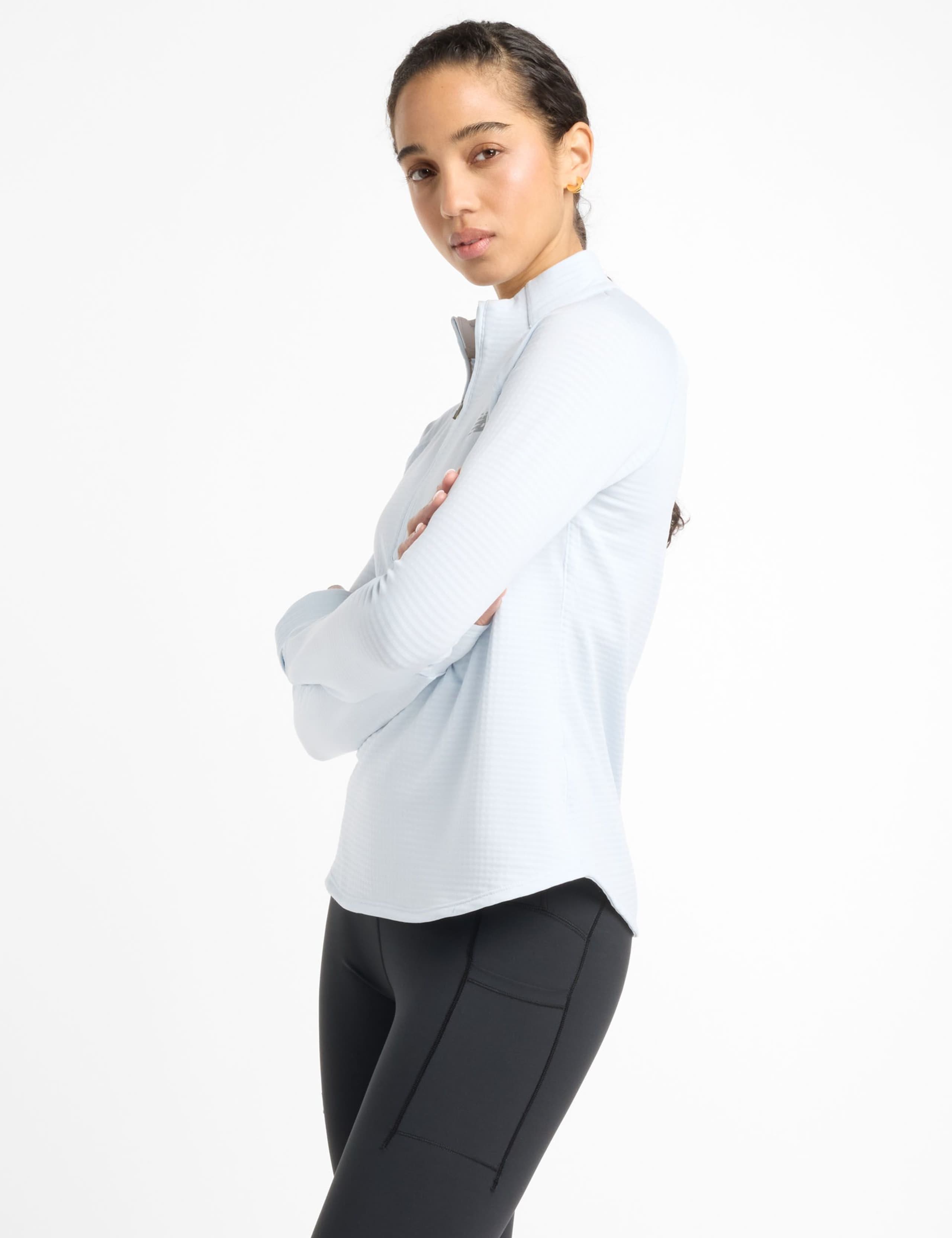 High Neck Half Zip Sports Top 4 of 9