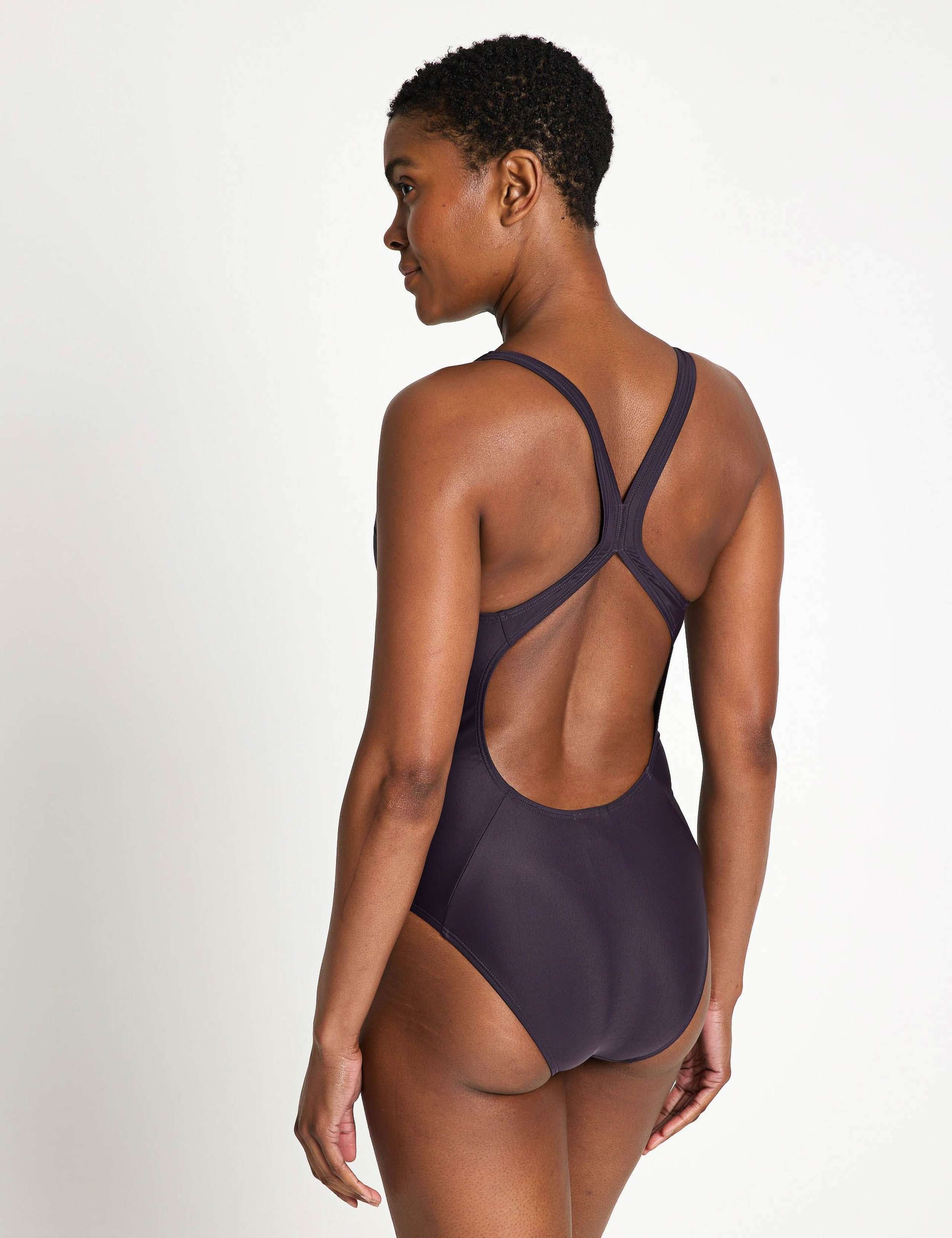 3 Stripes Scoop Neck Cut Out Swimsuit 2 of 4