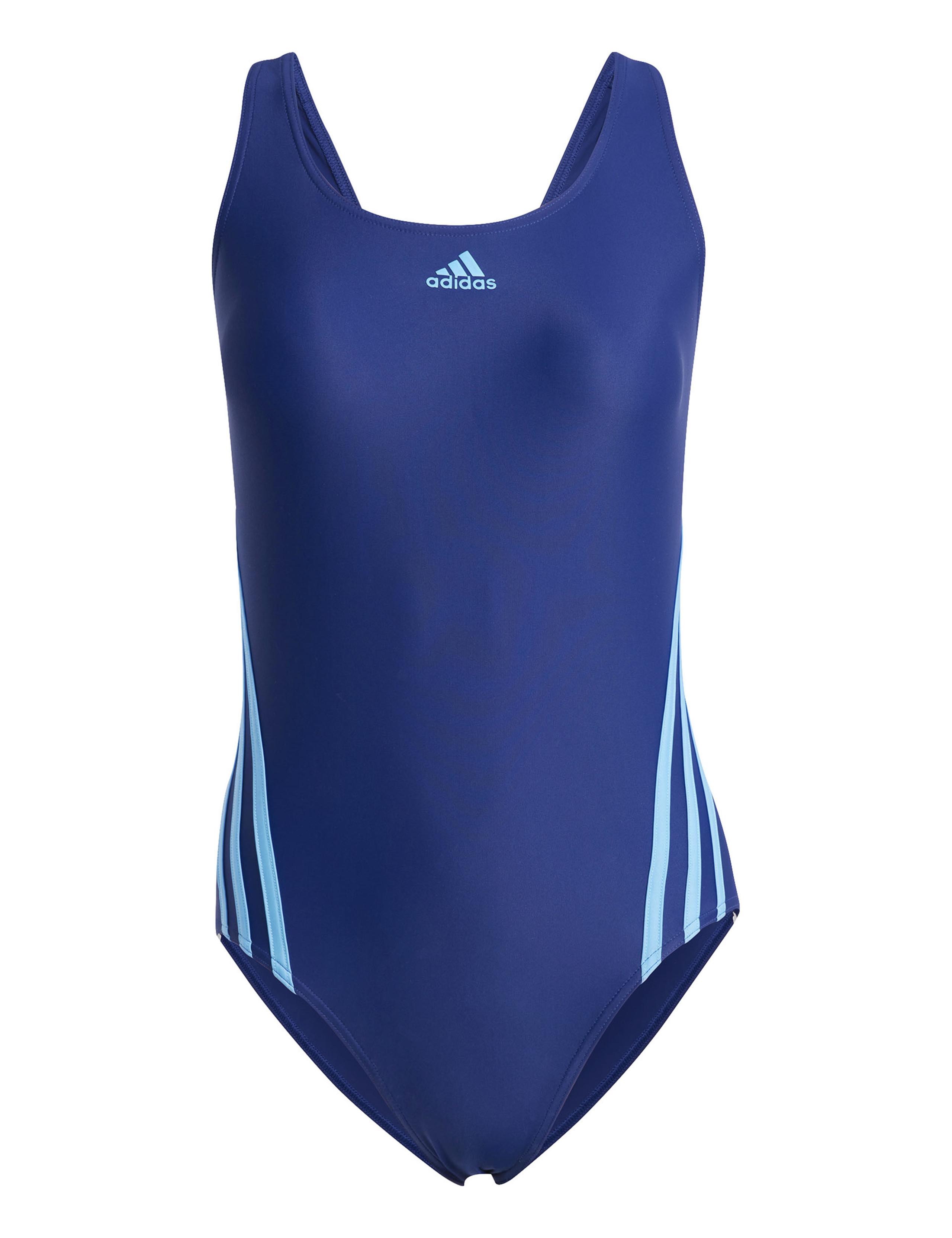 3 Stripes Scoop Neck Cut Out Swimsuit 2 of 6