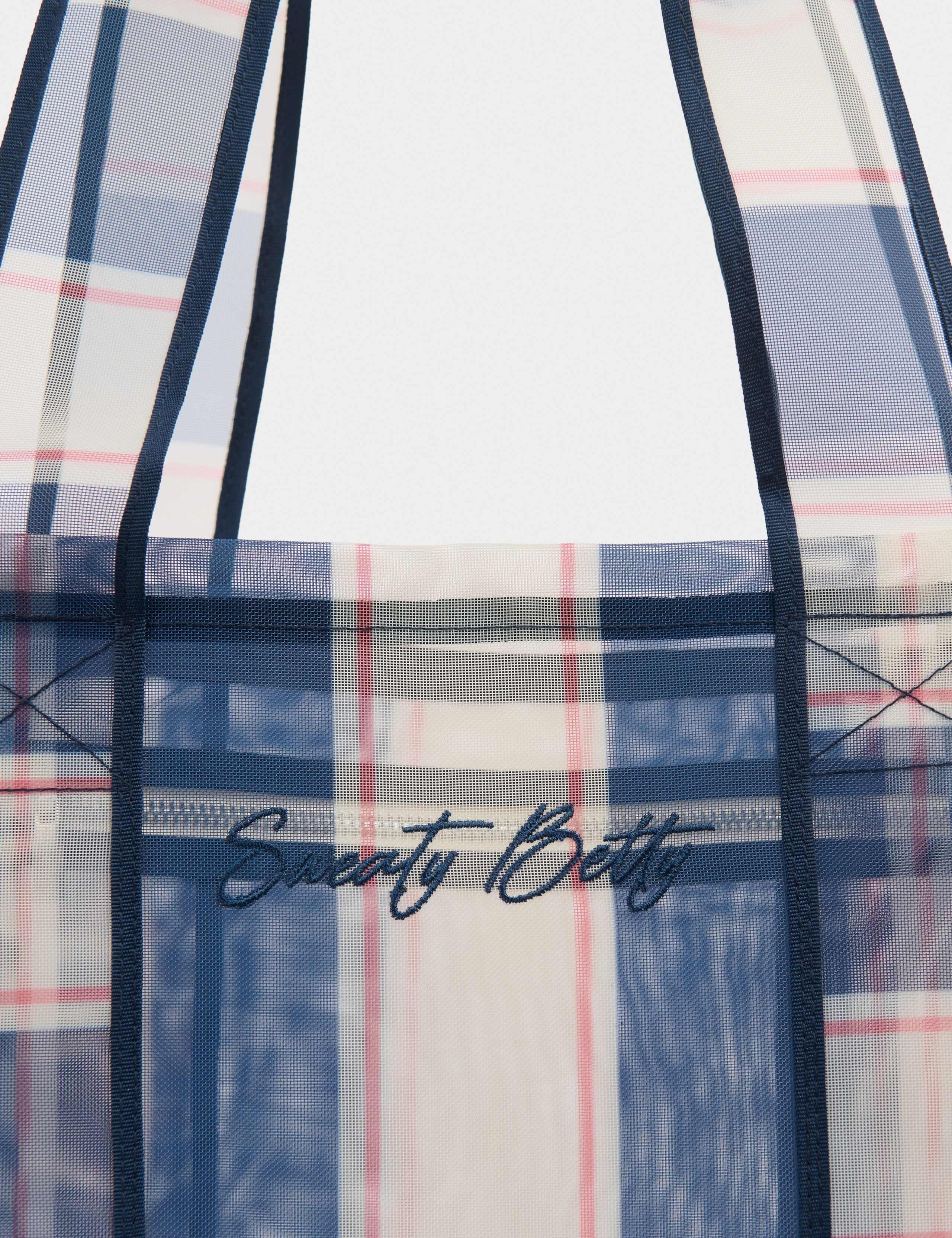 Mesh Striped Tote Bag 5 of 6