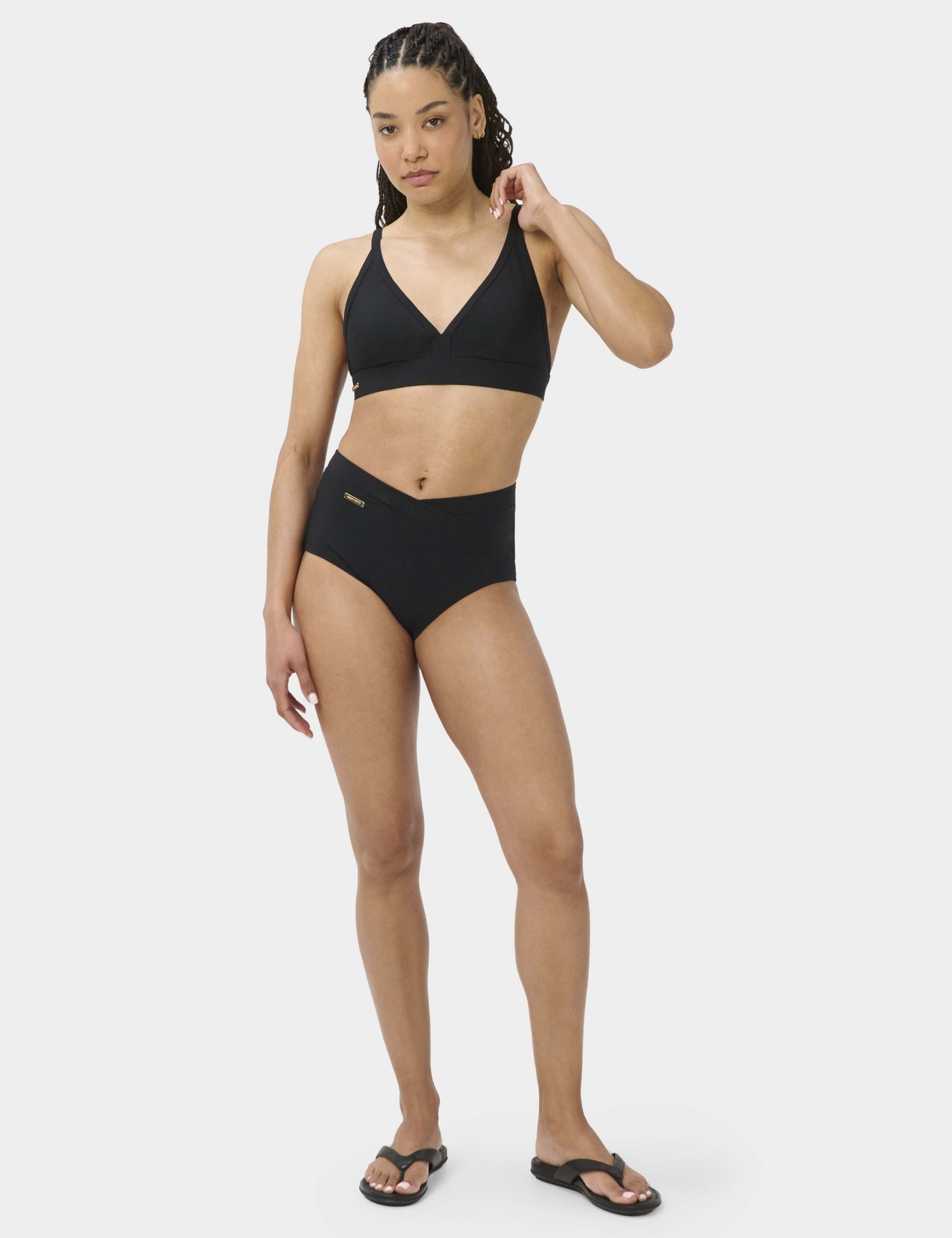 Wrap Front High Waisted Bikini Bottoms 3 of 6