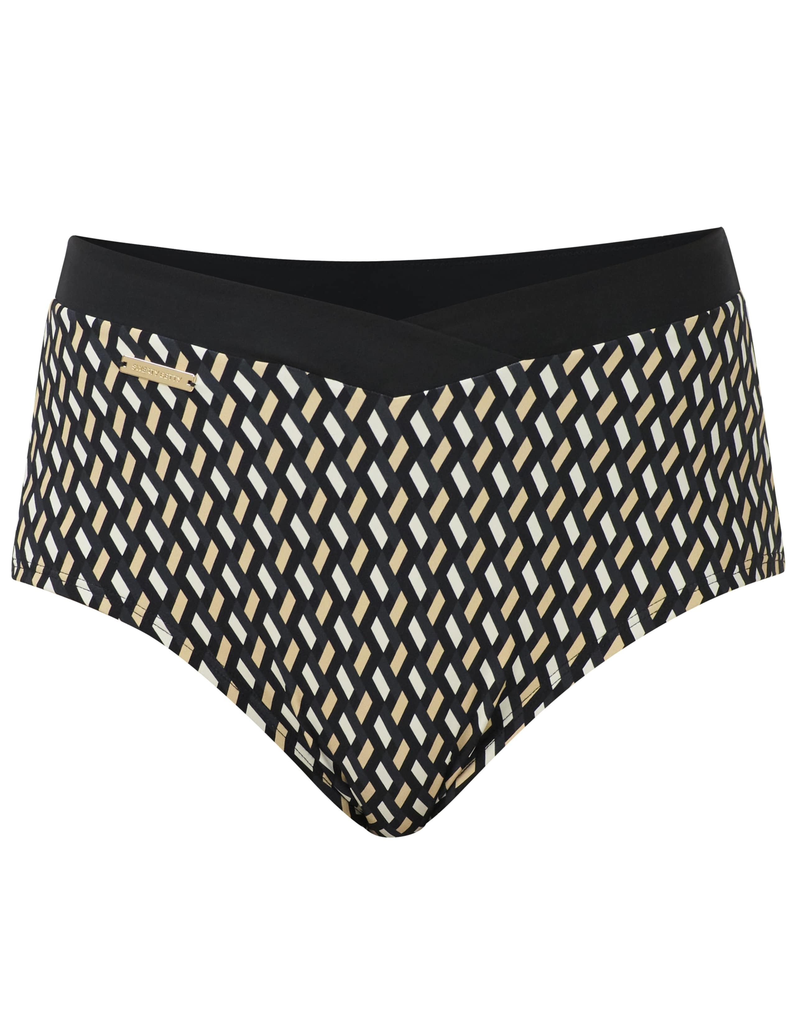 Geometric High Waisted Bikini Bottoms 2 of 7