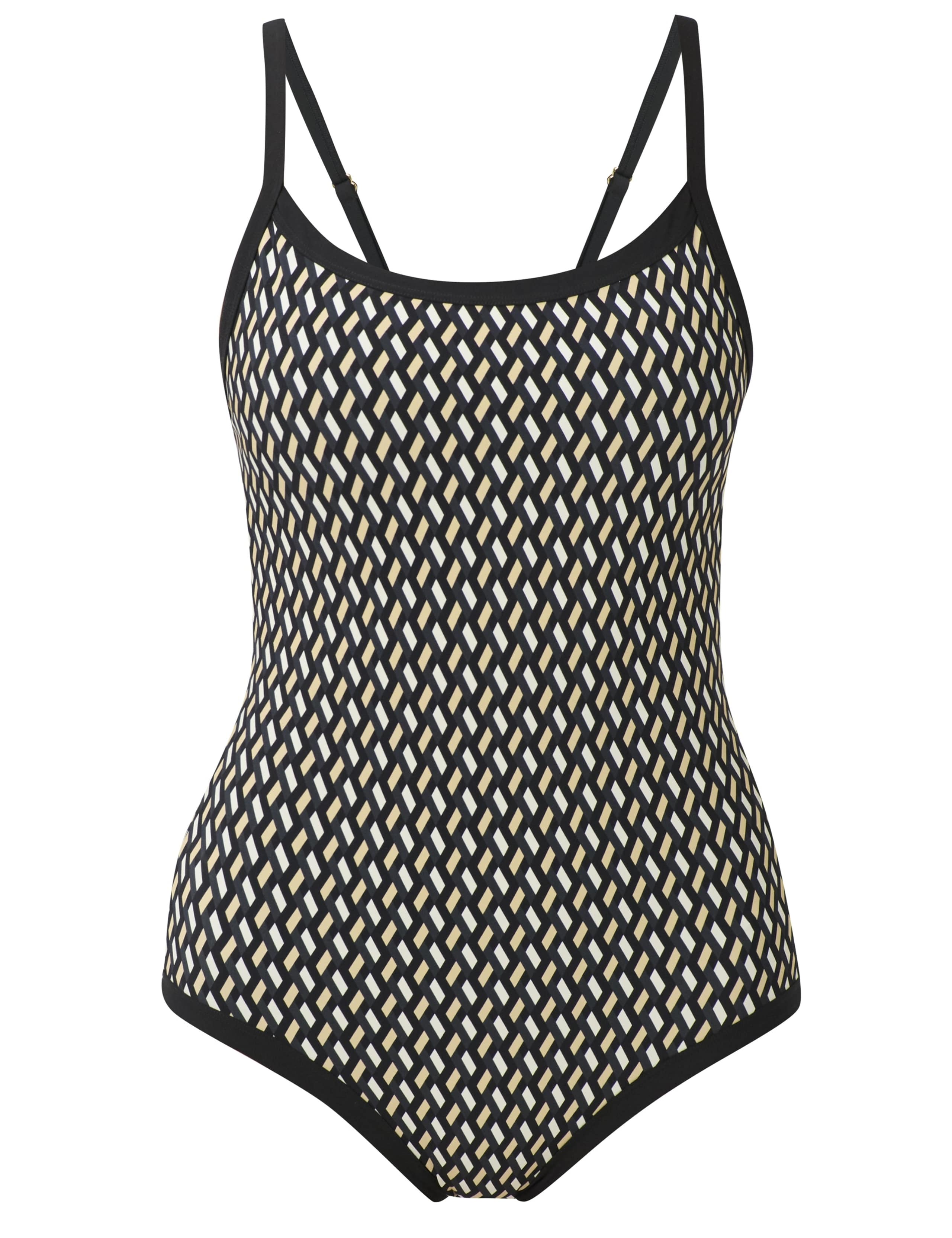 Riviera Geometric Cut Out Scoop Neck Swimsuit 2 of 7