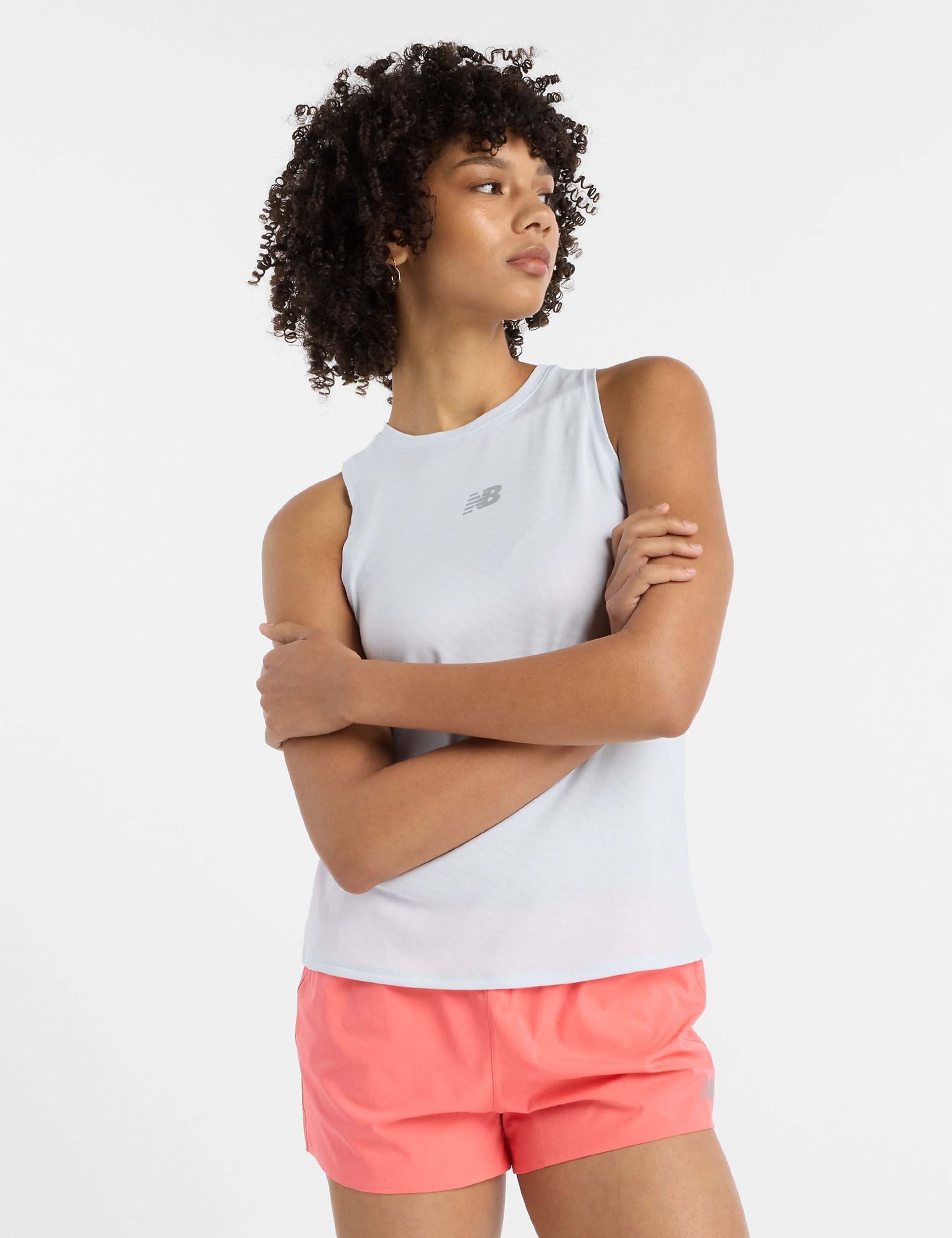 Jacquard Crew Neck Racer Back Gym Vest Top 3 of 8