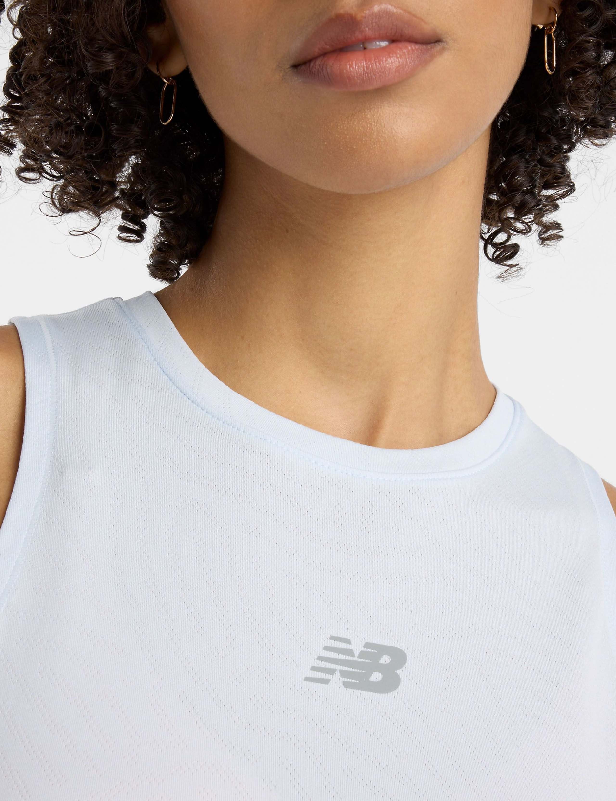 Jacquard Crew Neck Racer Back Gym Vest Top 6 of 8