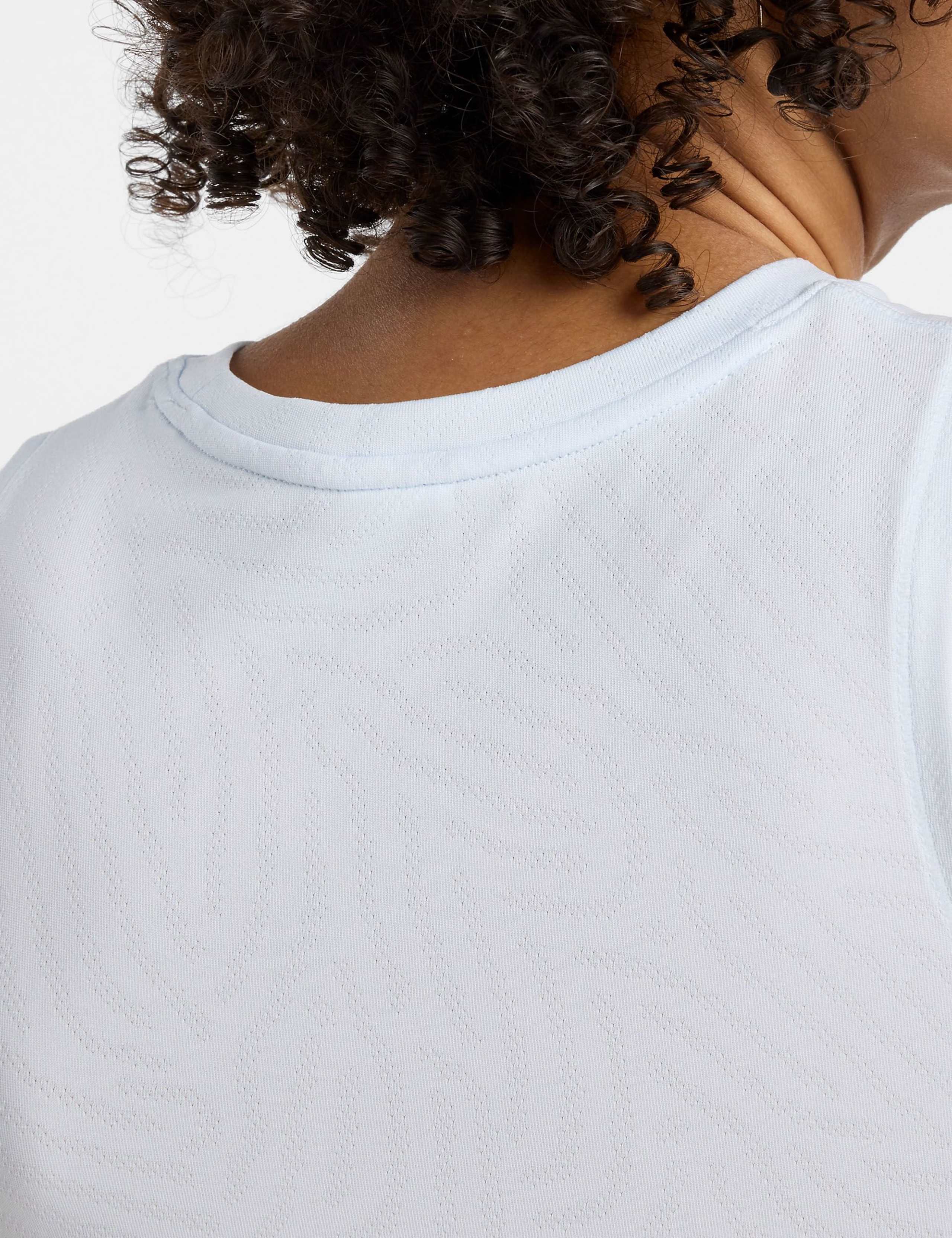 Jacquard Crew Neck Racer Back Gym Vest Top 7 of 8