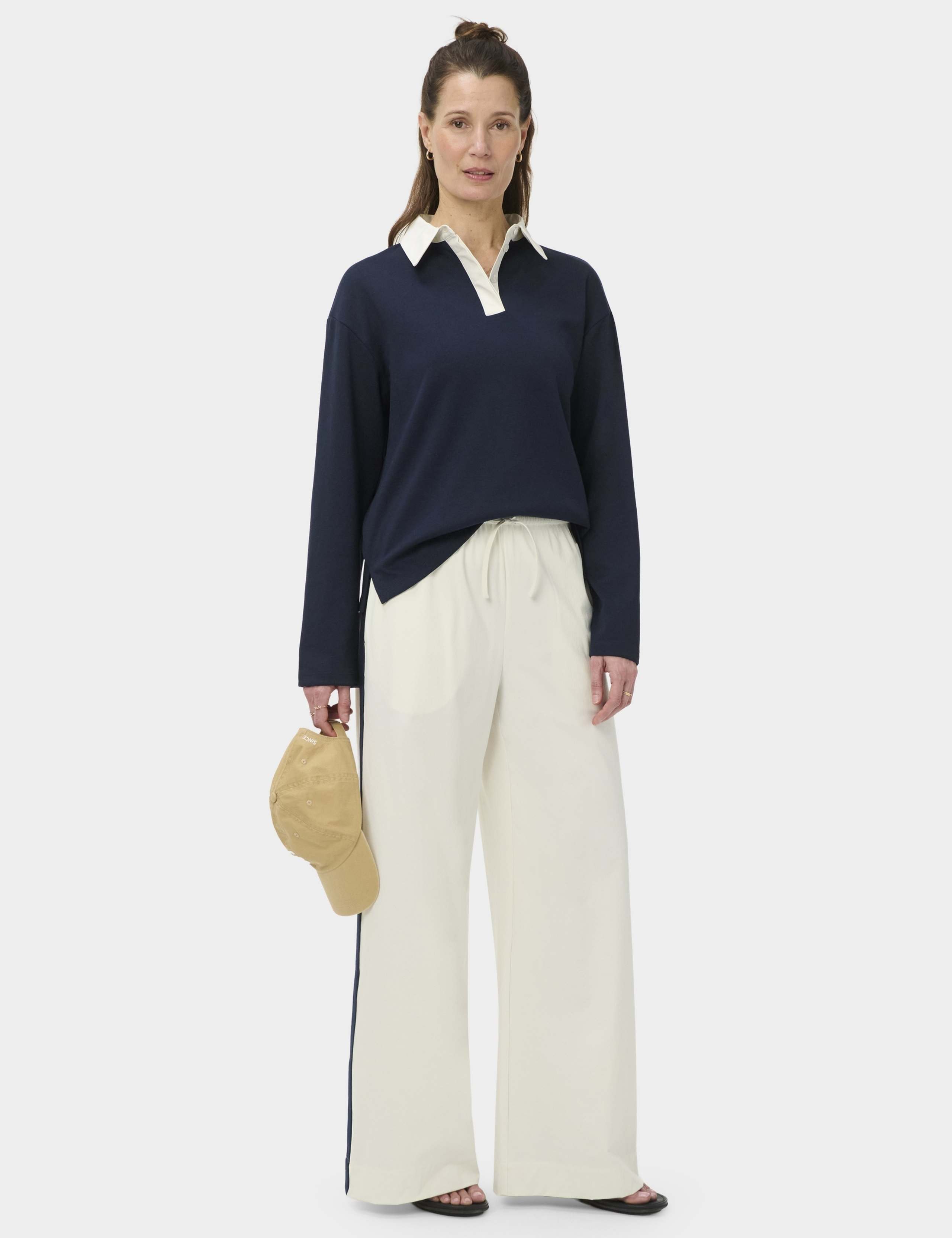 Side Stripe Drawstring Wide Leg Trousers 4 of 7