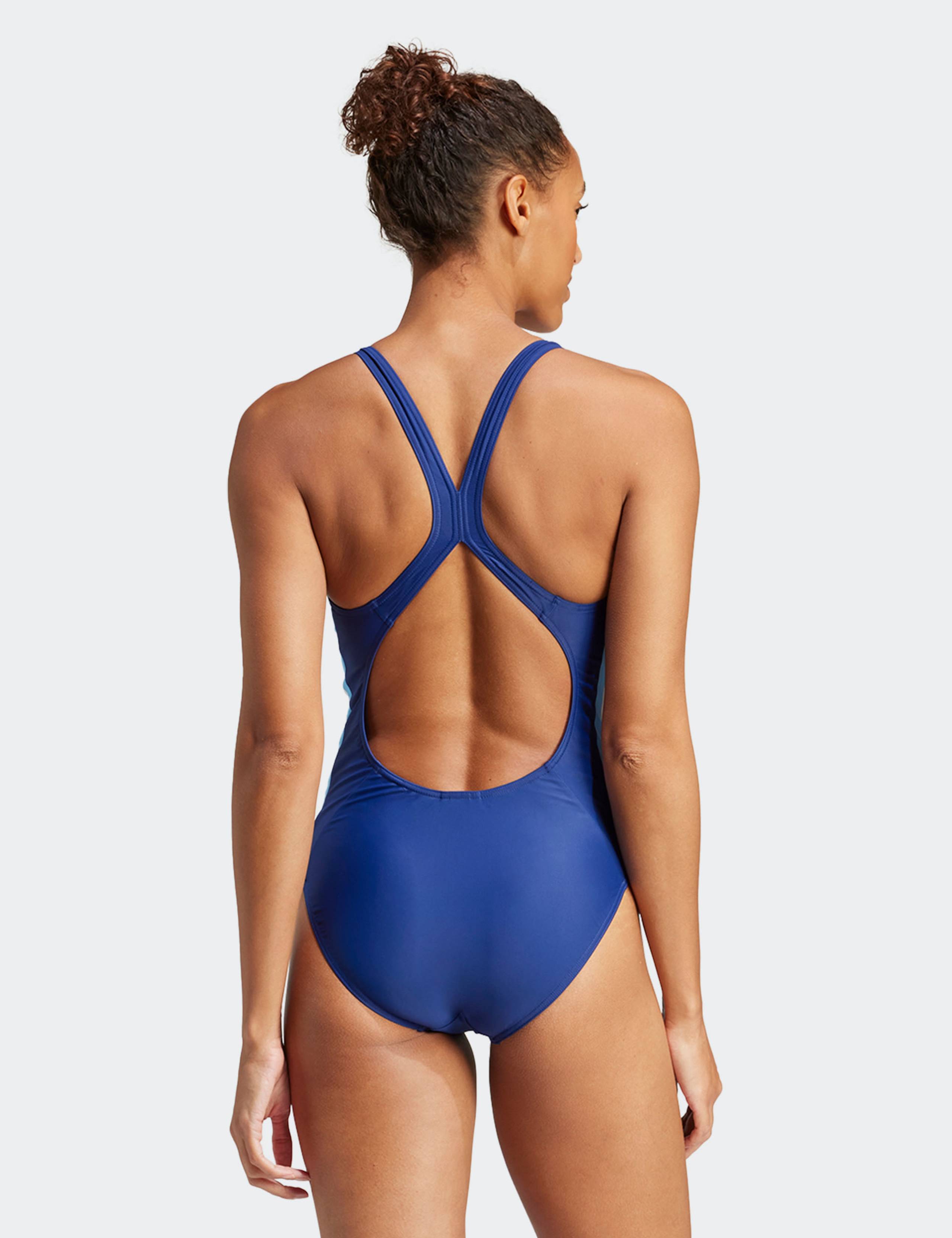 3 Stripes Colour Block Scoop Neck Swimsuit 4 of 6