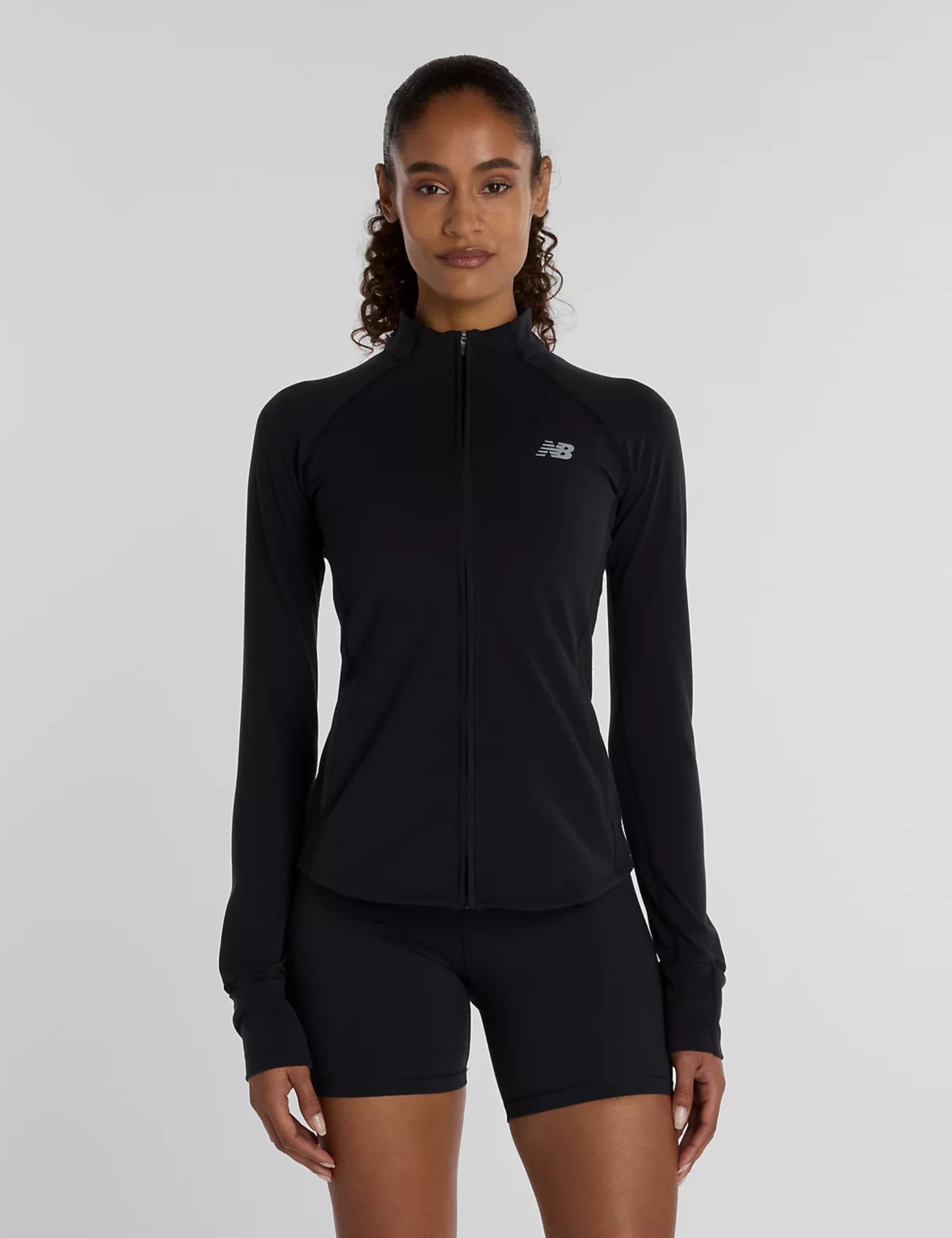 Zip Up Funnel Neck Sports Jacket 1 of 6