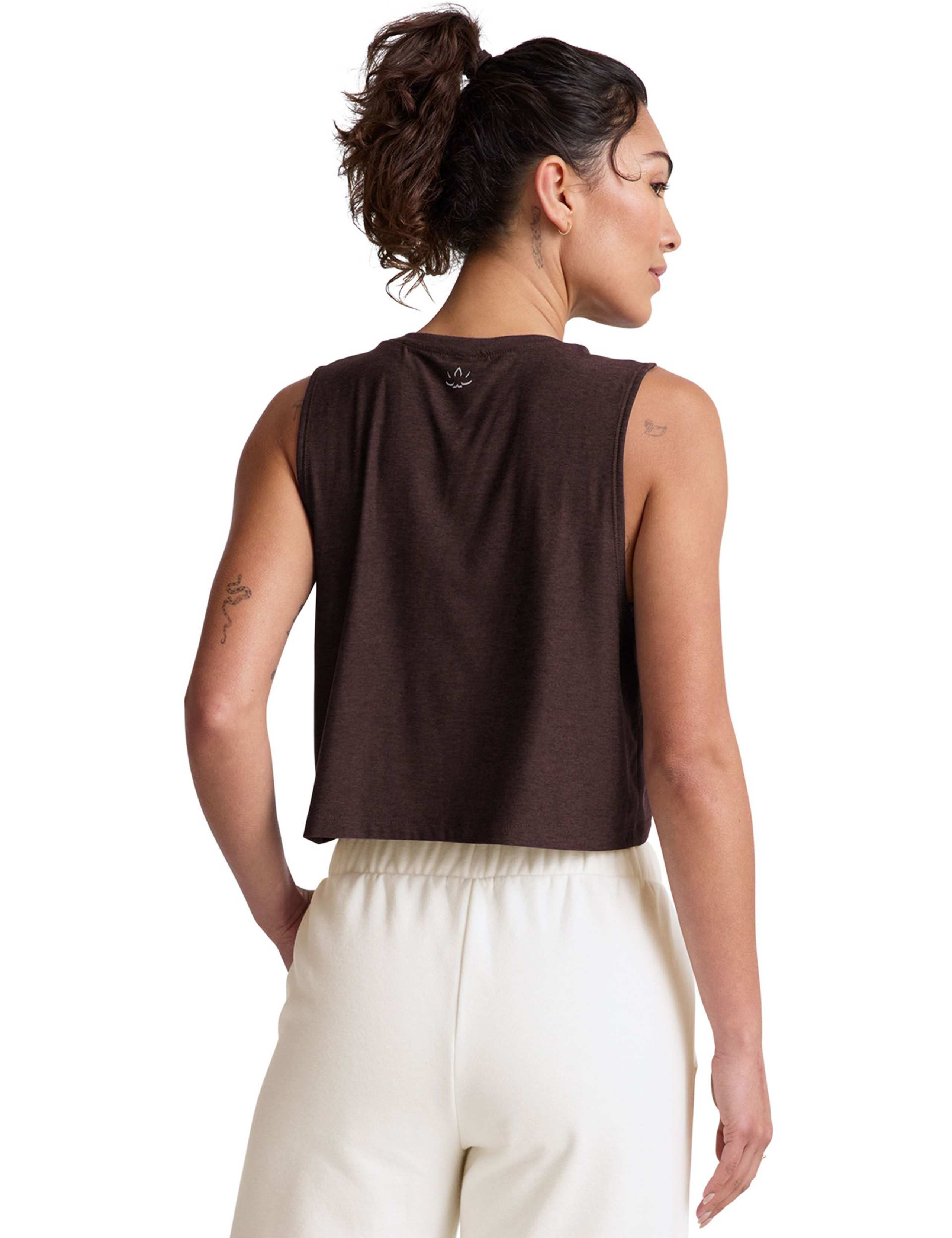 Featherweight Relaxed Crop Vest Top 3 of 3