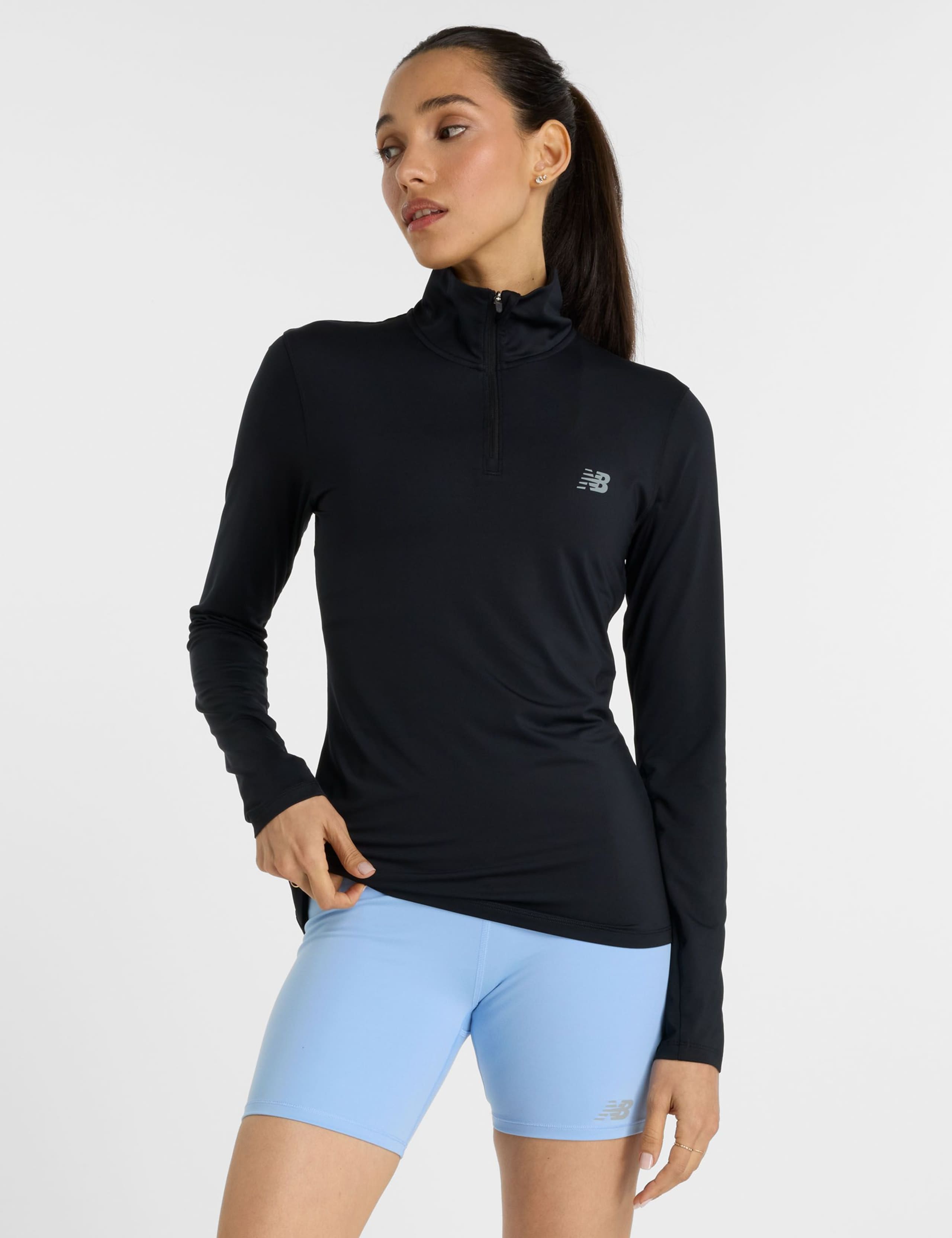 Fleece Funnel Neck Half Zip Top 1 of 6