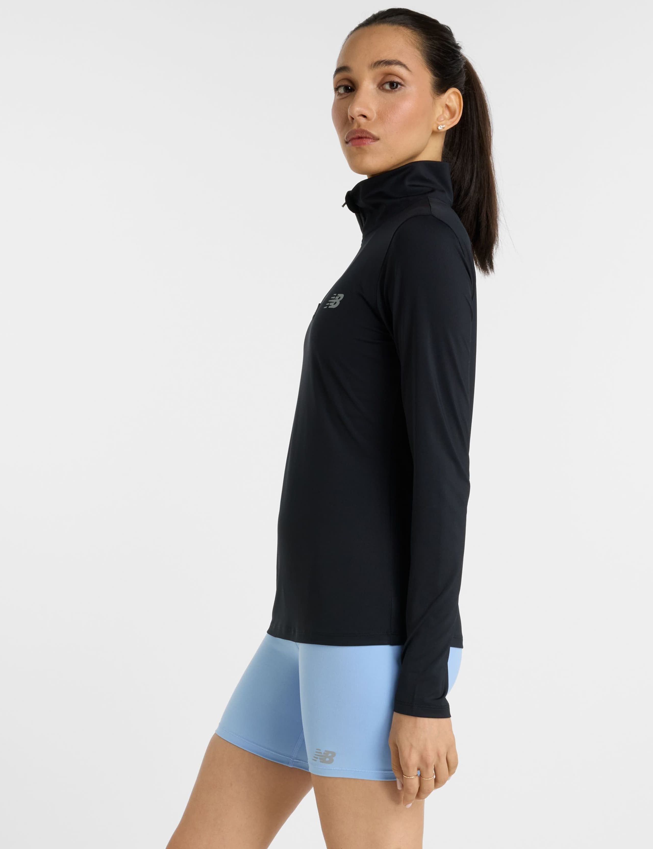 Fleece Funnel Neck Half Zip Top 3 of 6