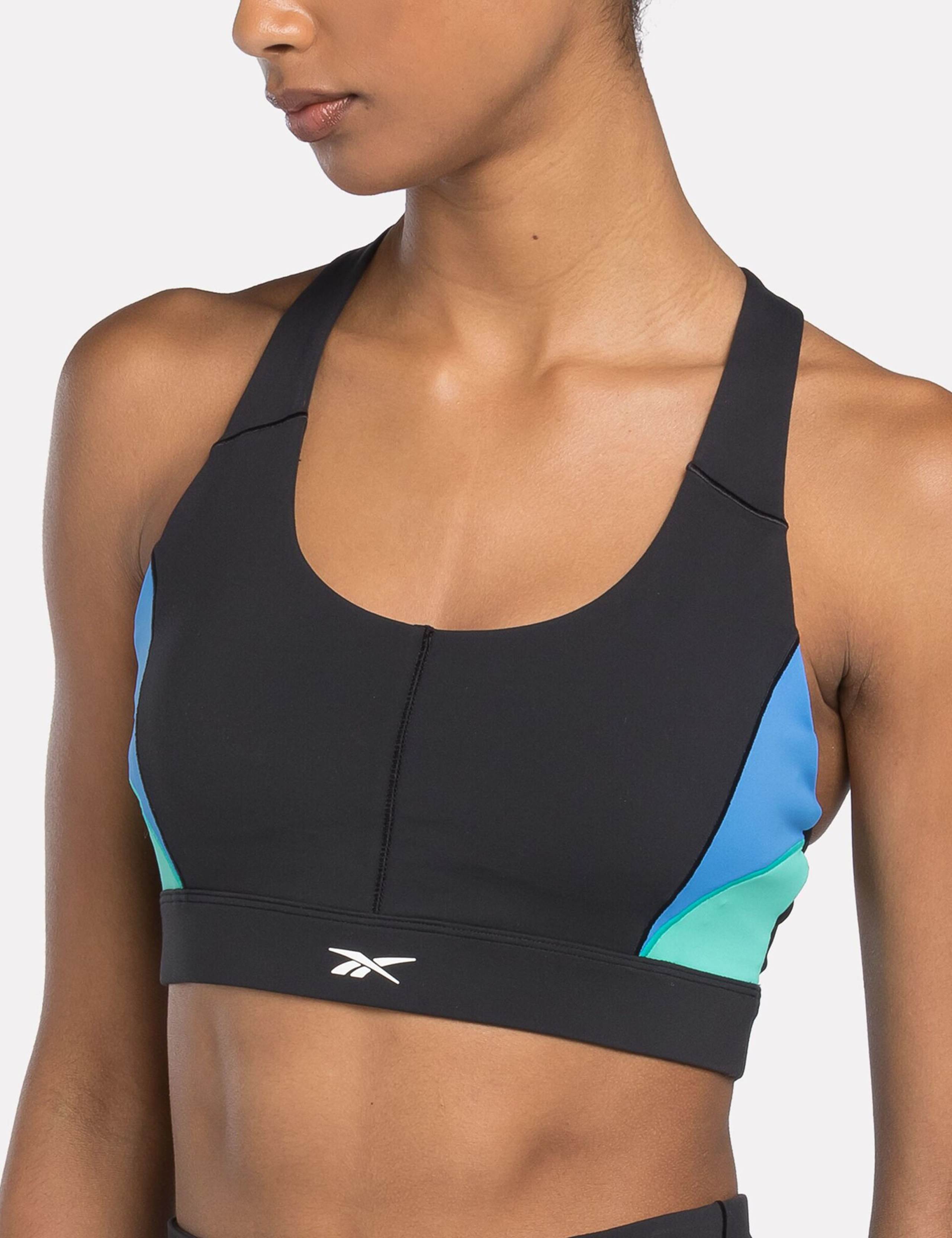 Lux Colour Block Racer Sports Bra 6 of 6