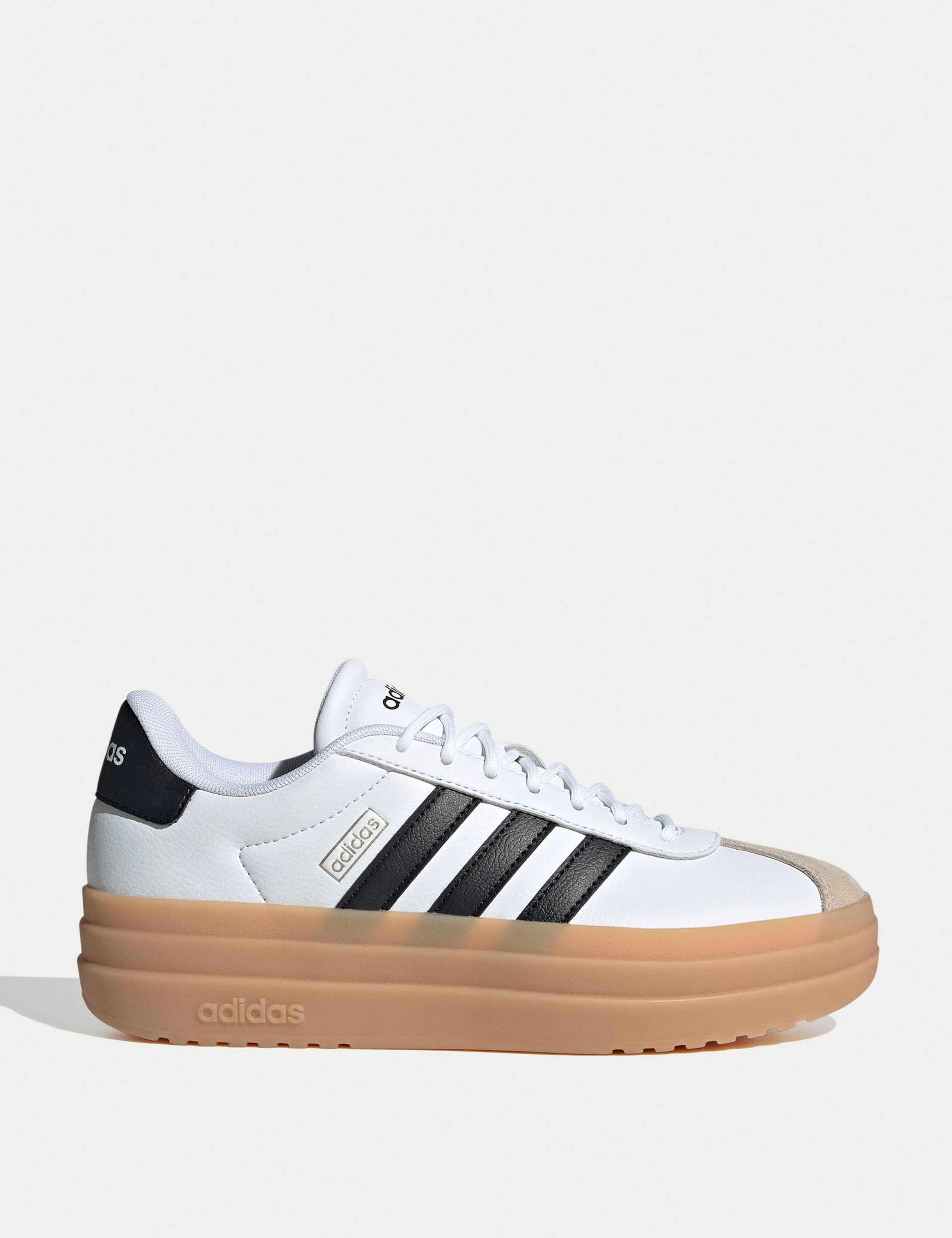 VL Court Bold Leather Platform Trainers 1 of 6