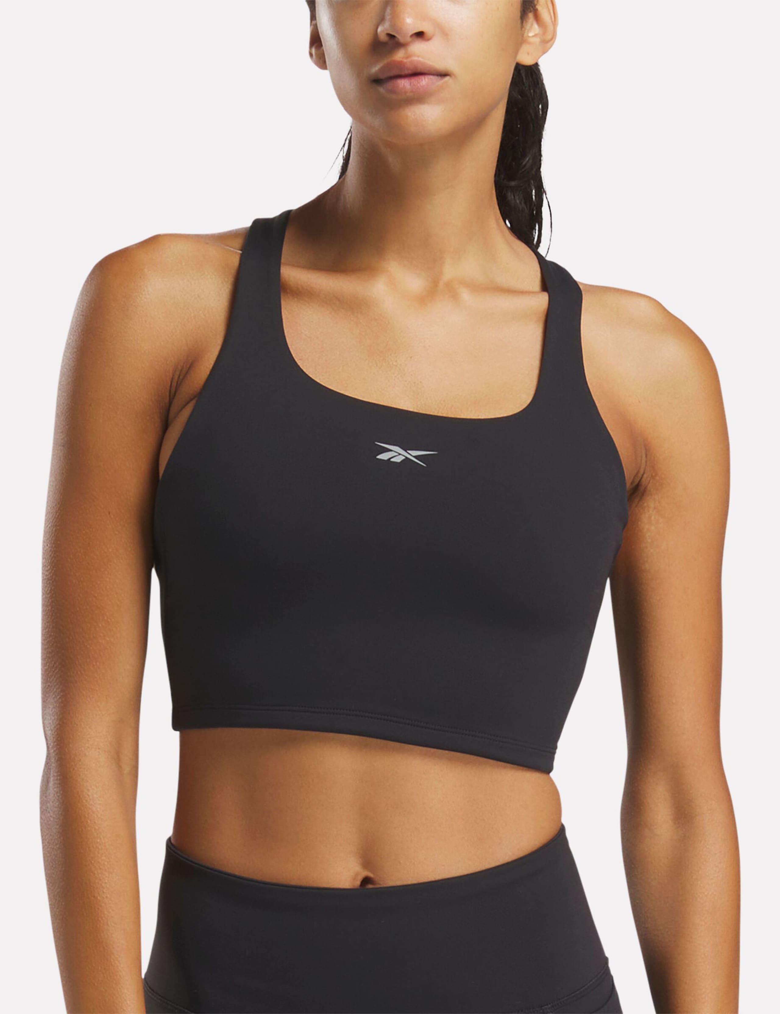 Lux Square Neck Cross Back Fitted Crop Top 6 of 6